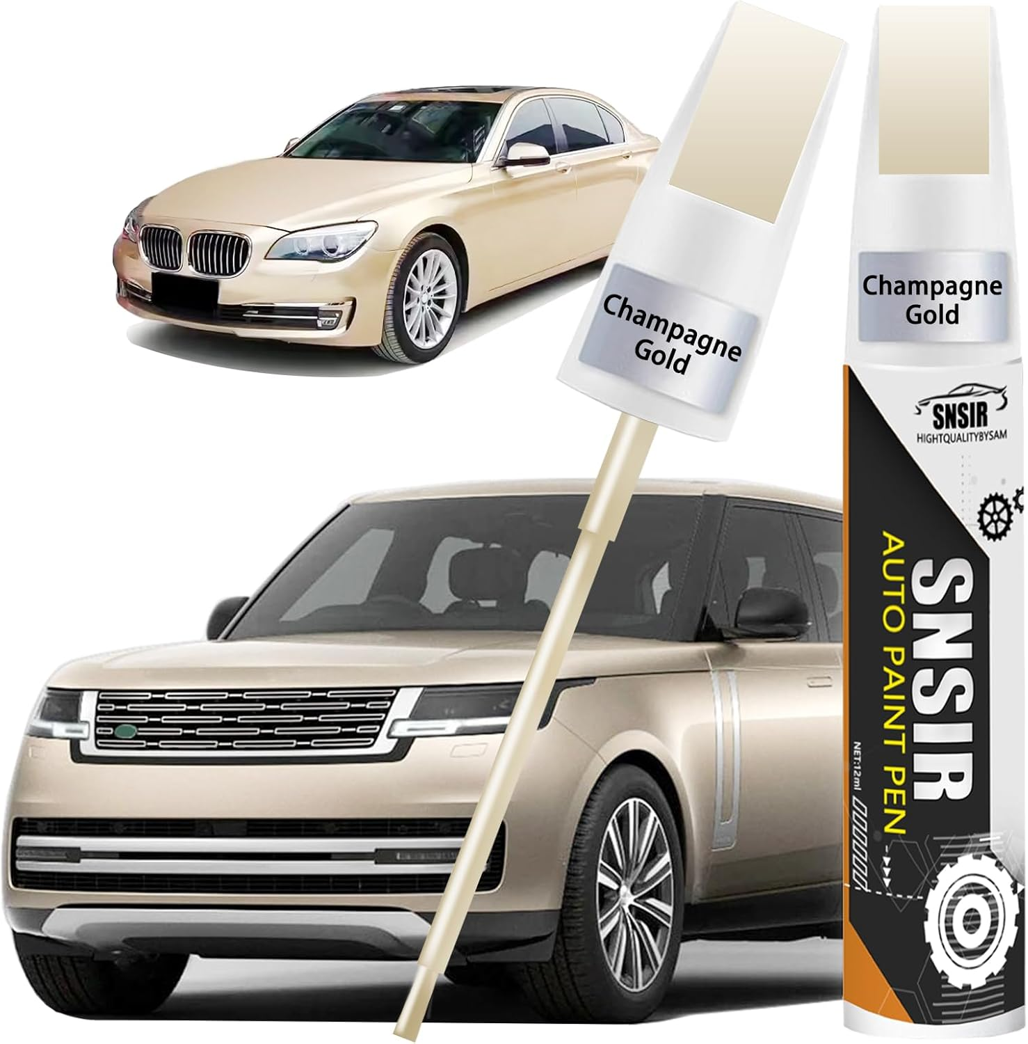 Gold Touch up Paint for Cars, Color Accurate Touch up Paint for Cars, Premium Car Scratch Remover for Deep Scratches, Easy to Use, Safe and Non-Toxic image number 2