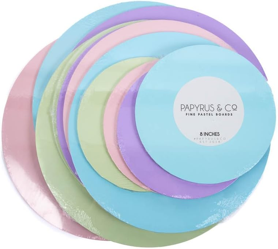 Papyrus Masonite round Cake Board, 10-Inch Size, Pastel Lilac image number 1