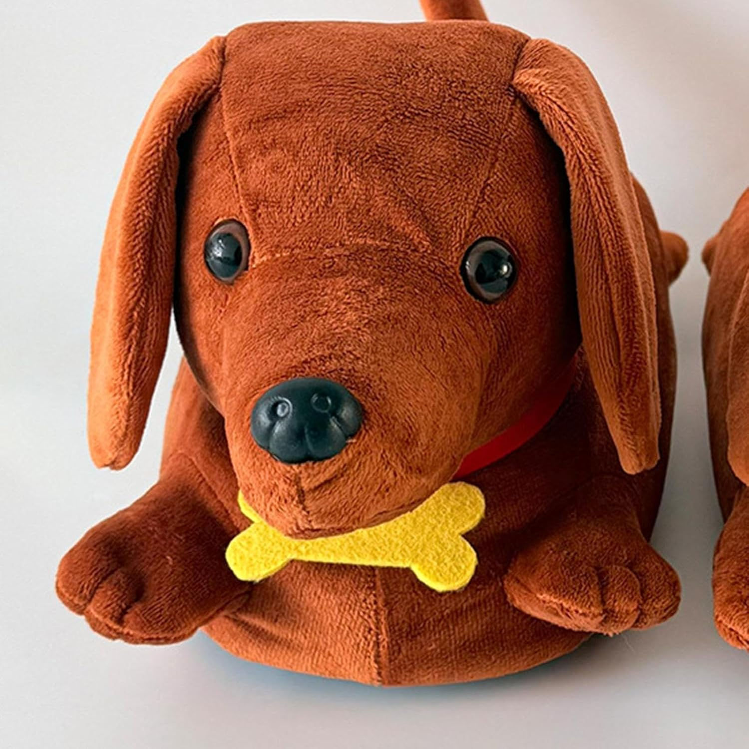 Funny Dachshund Slippers, House Winter Slippers Women Non-Slip, Cute Fuzzy Warm Shoes for Indoor Home Hospital Postpartum Pregnancy Fall Mother Daughter Elderly Men image number 5