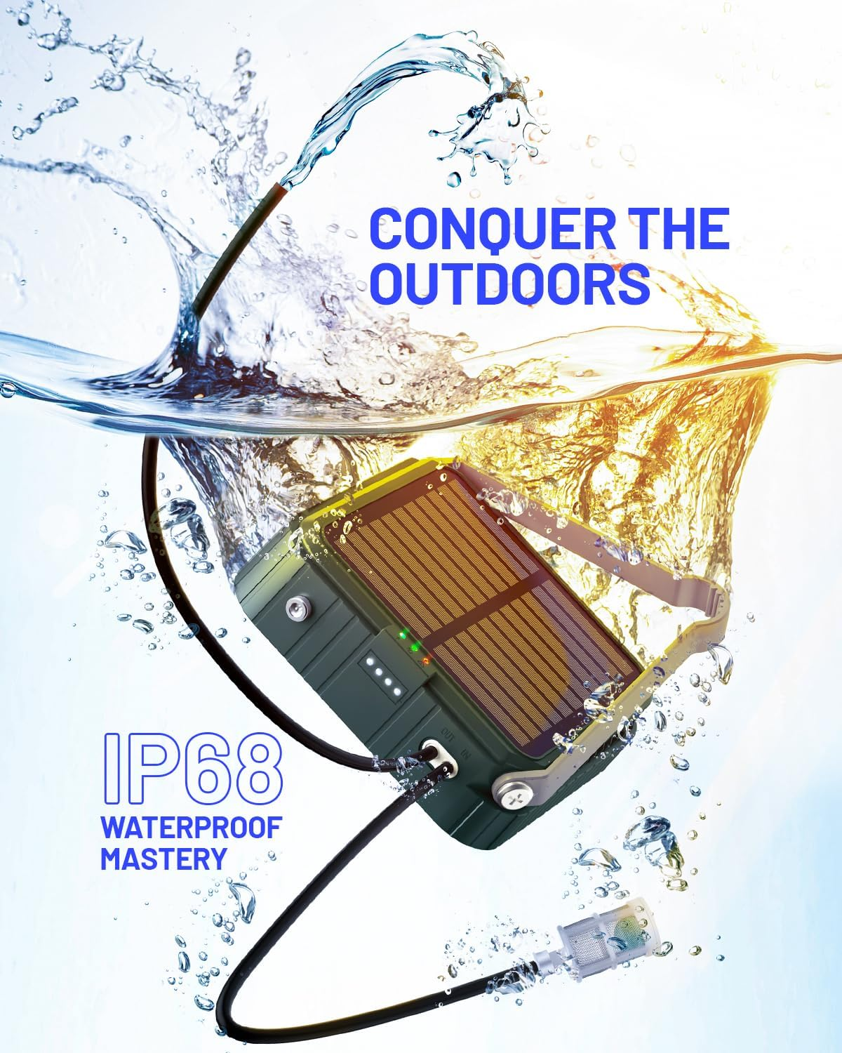 Solar Irrigation System for Garden Watering System, Latest Automatic Drip Irrigation Kits for Potted Plants, Supported Automatic Watering System for Balcony Outdoor, Plant Bed and Green House image number 3