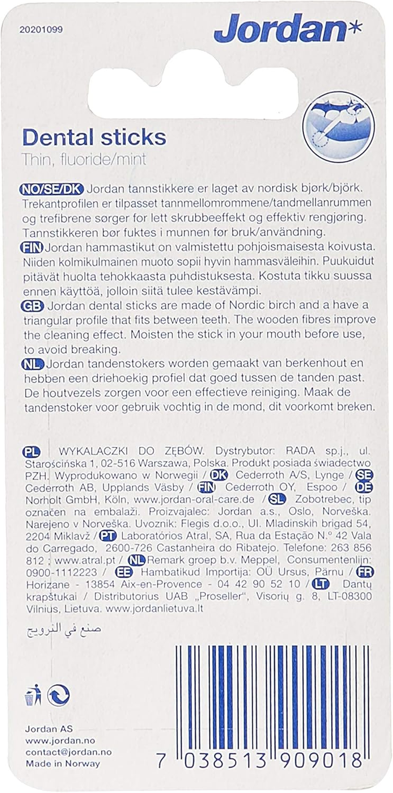 JORDAN DENTALSTICK THIN DOUBLE image number 1