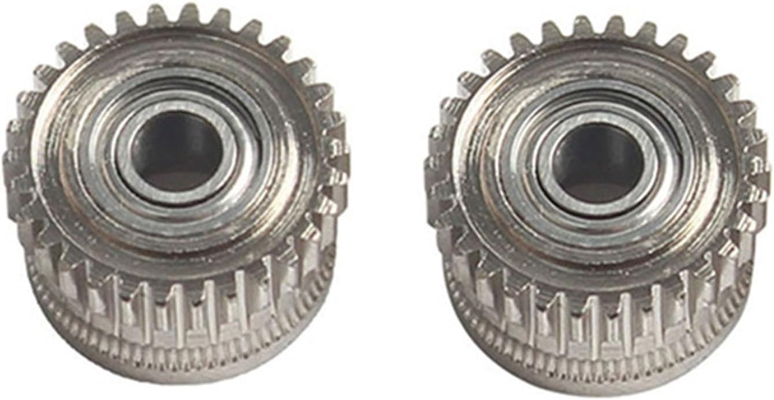 Extruder Gears Kit Compatible with Creality K1/K1 Max/K1C 3D Printer All Metal Filament Drive Gear Nickel Plated Hardened Steel Plating High Hardness 3D Printer Accessories Parts - Nano Coated image number 2