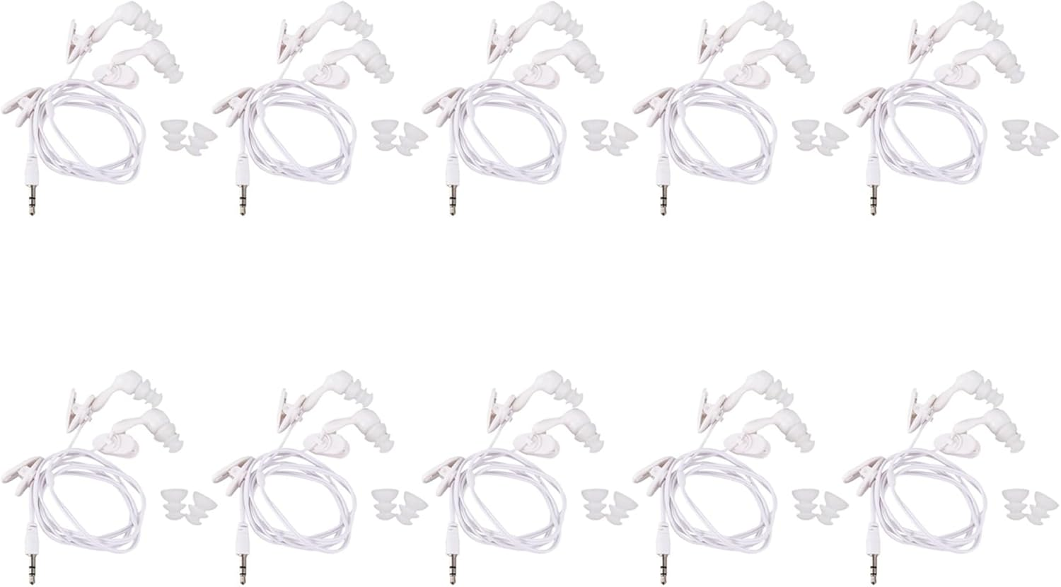 Mellisso 10X Water Proof In-Ear Headphone Earphone for MP3 MP4 Underwater White image number 3