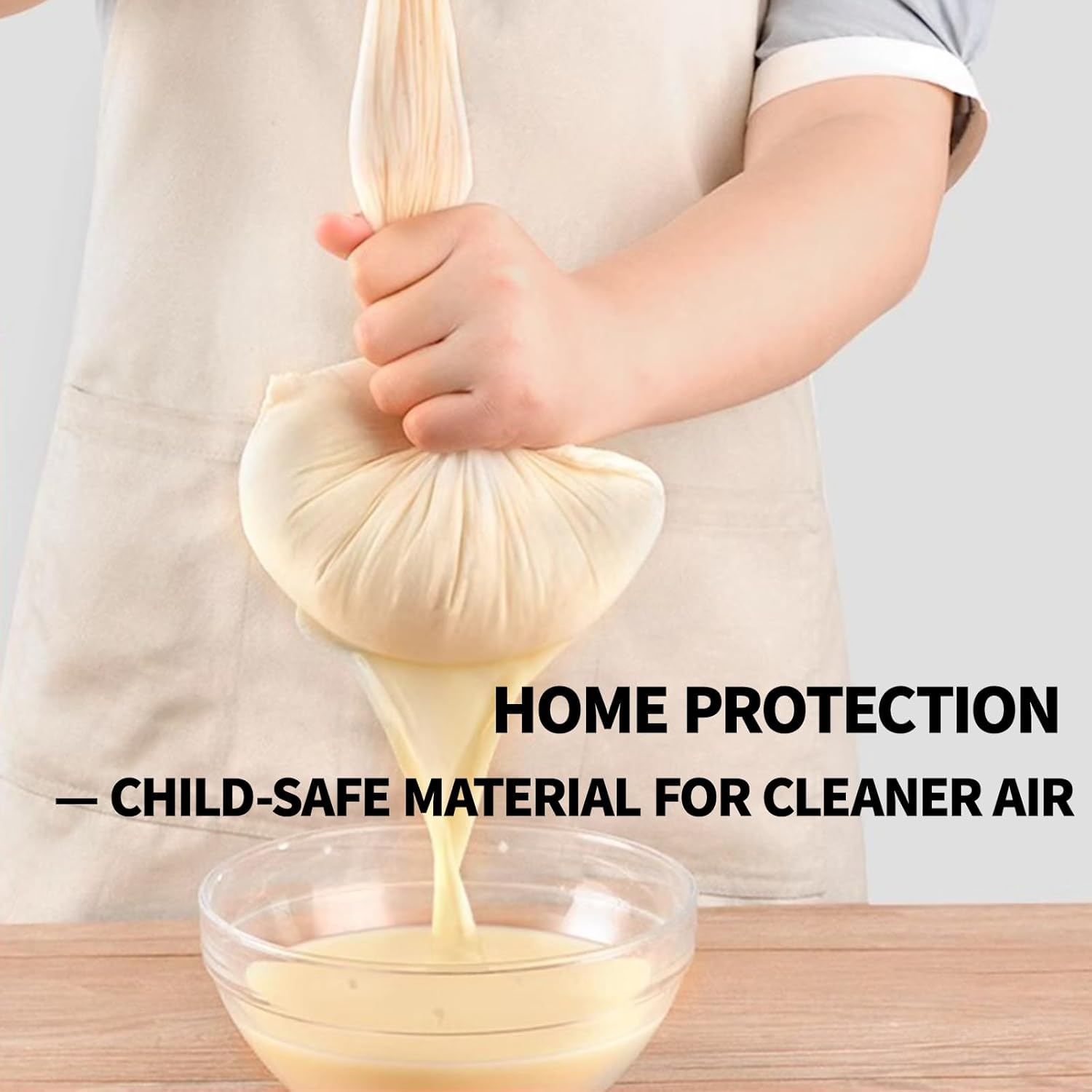 3 Pcs Grade Cheesecloth, Cheese Cloths, Dual Layer Design Pure Cotton Muslin Cloths, Ultra Fine Soft Square Cheesecloth Cheese Cloths Muslin Cloth Weave Fabric Filter for Cooking, Baking image number 3