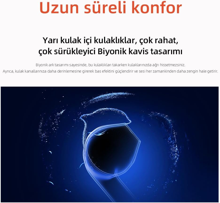 QCY Ailybuds Lite ENC Noise Cancelling Bluetooth 5.3 Wireless Headphones - Black