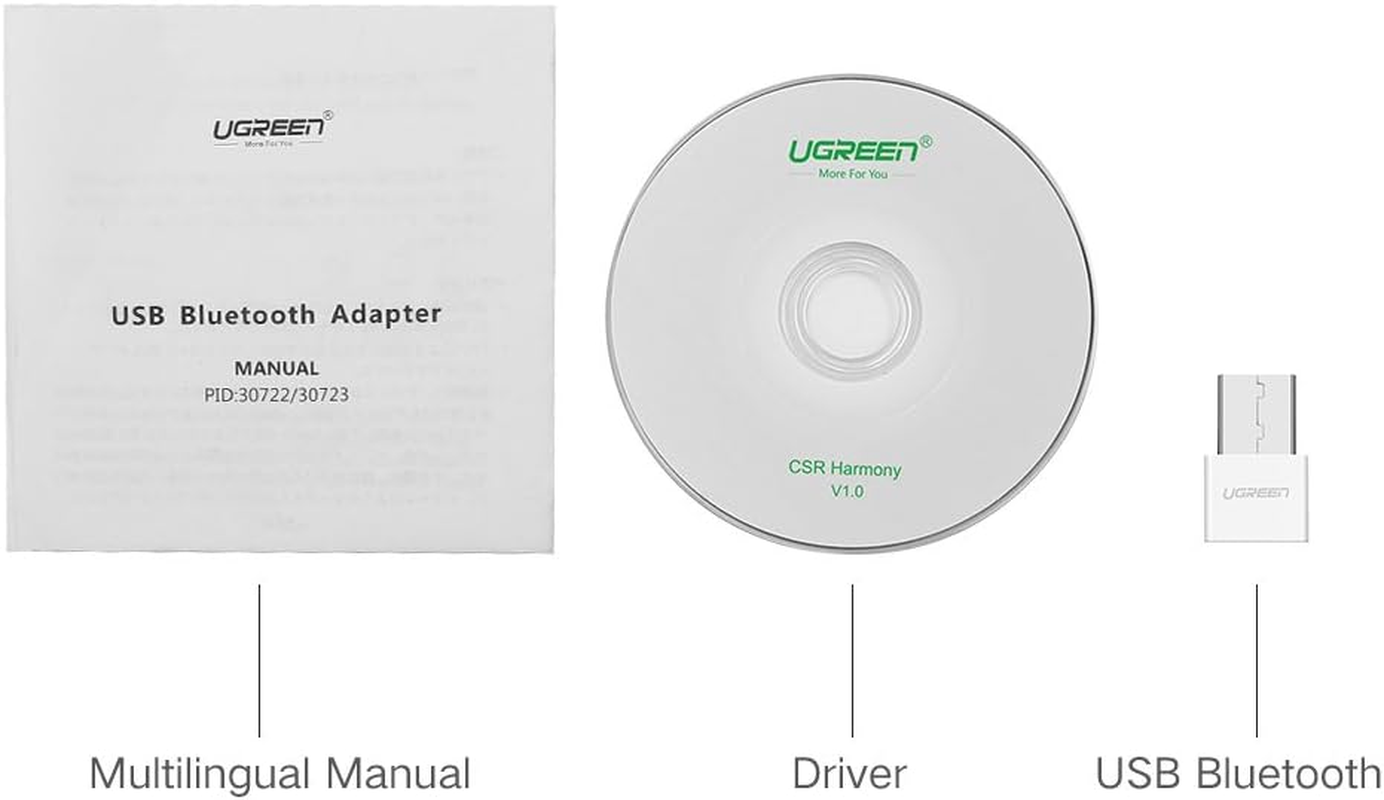 UGREEN USB Bluetooth 4.0 Adapter - White (30723) (V28-ACBUGN30723) image number 5
