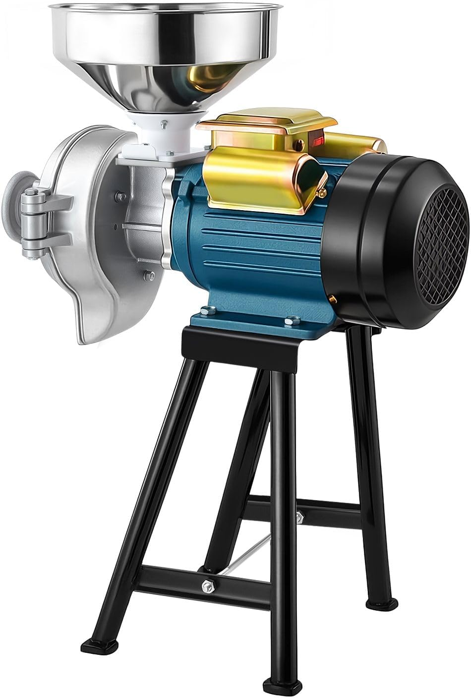 Maxkon 3000W Electric Grain Mill Grinder Machine Dry Wet Corn Rice Wheat Feed Flour Spice Cereal Coffee Bean Powder Commercial Home Nut Tofu Sorghum Milling