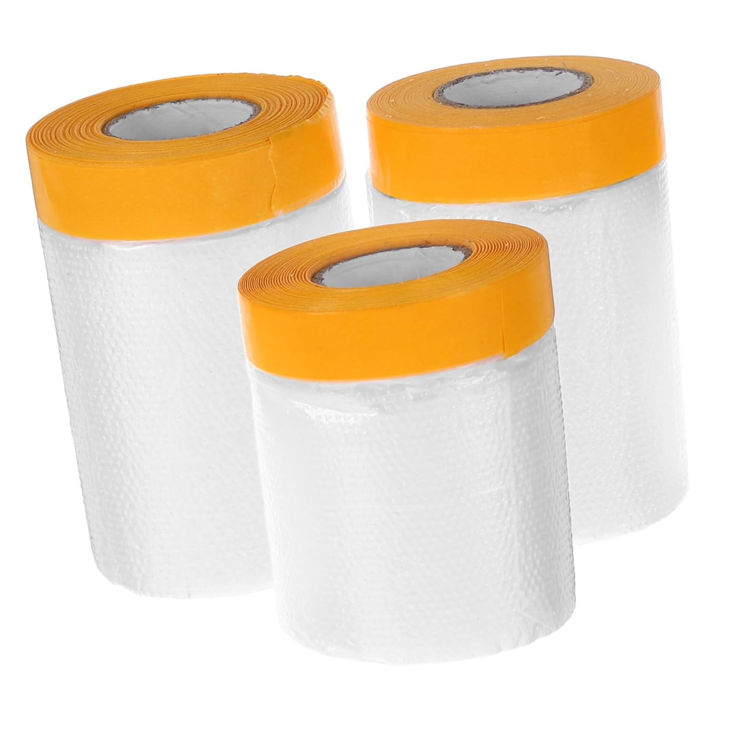 CANIGHT 3Rolls Dust Protective Film Furniture Cover Film Masking Tape for Neck Sealer image number 1