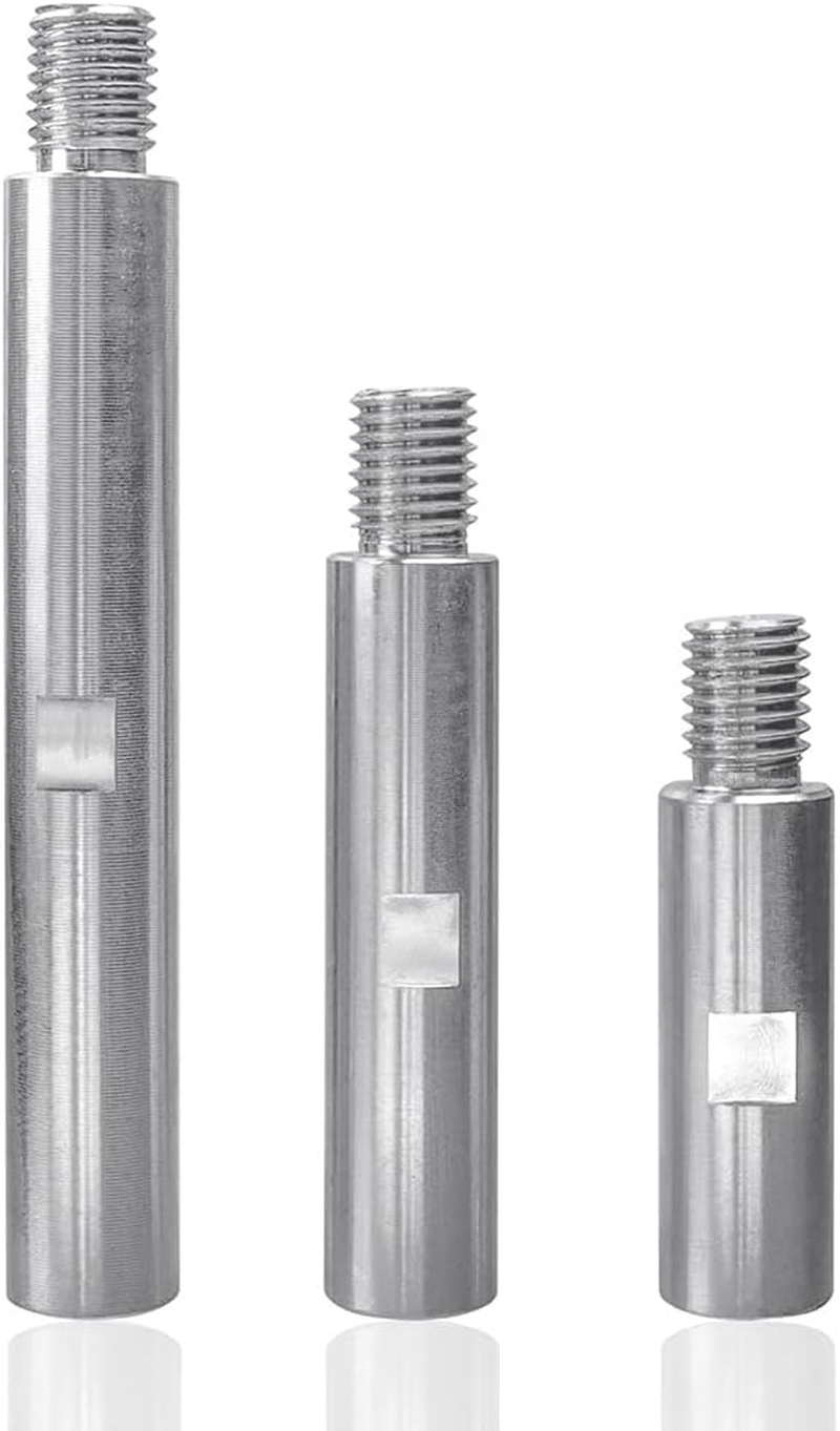 Yakamoz M14 Stainless Steel Rotary Extension Shaft Set, 3Pcs 75Mm 100Mm 140Mm Aluminium Alloy Connecting Rod Connector Adaptor Extension Rod for Grinders Power Tools image number 1