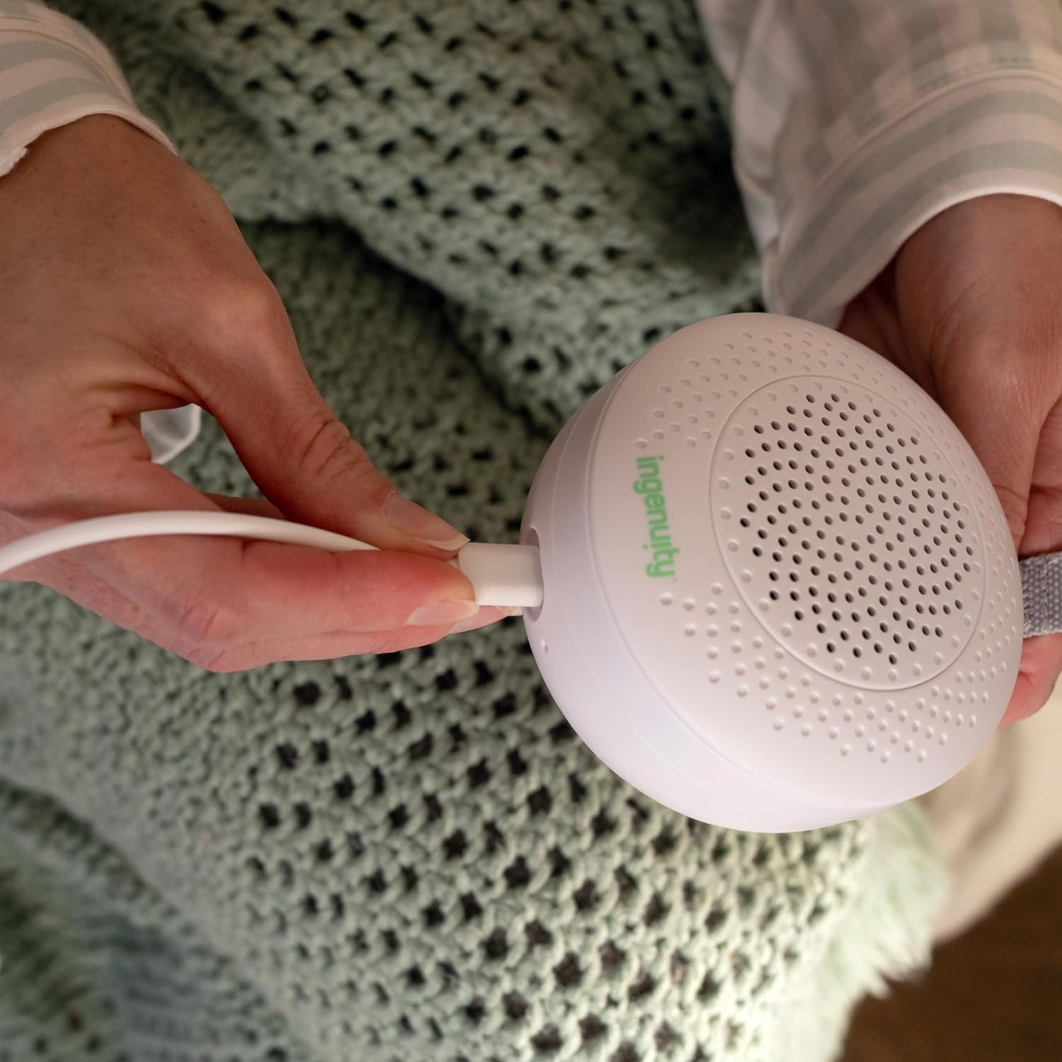 Ingenuity Pock-A-Bye Baby Soother and Bluetooth Speaker, Stream Music or Preloaded Playlists image number 4