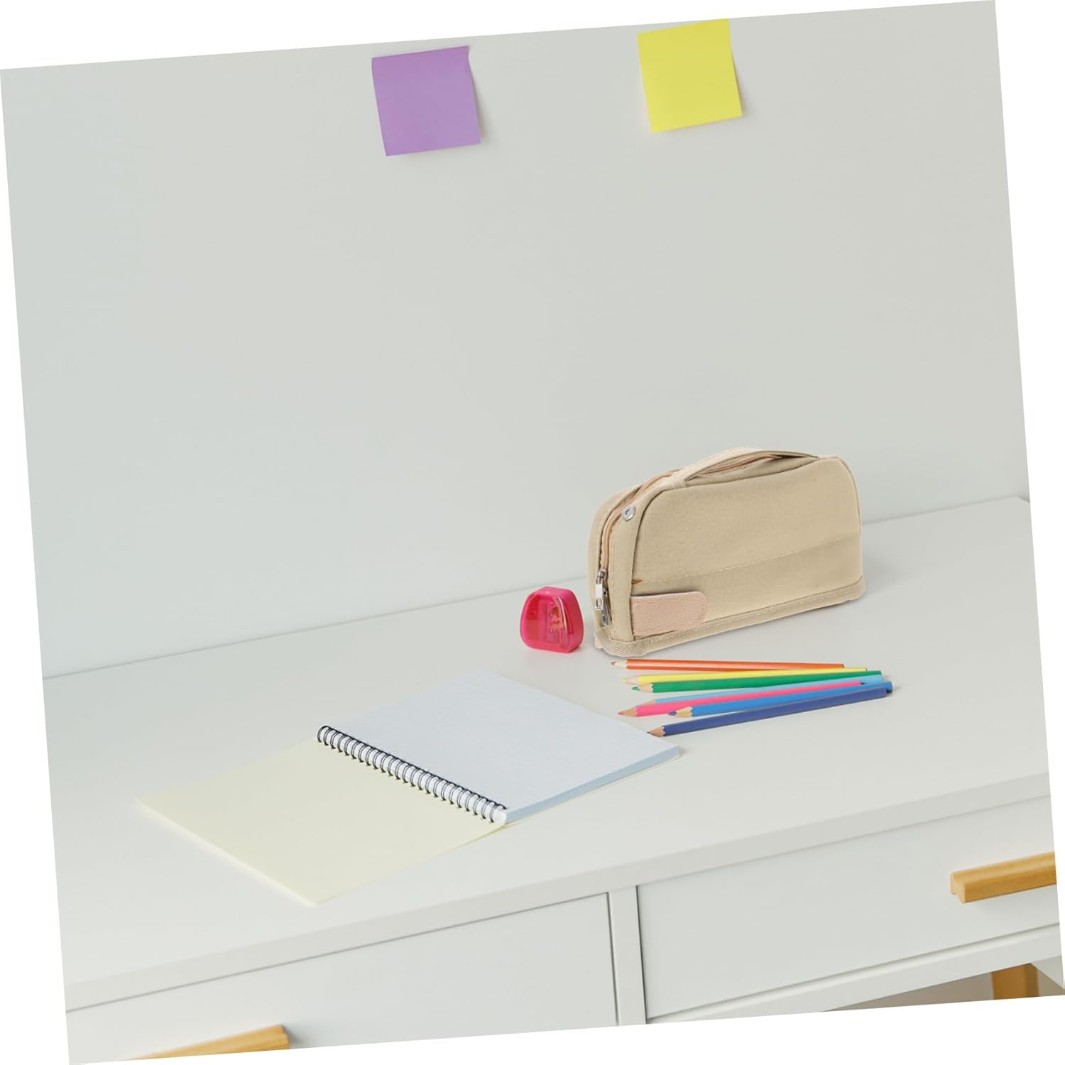 SECFOU Multi-Function Pencil Bag Zipper Adorable Pen Storage Bag for Desk Accessories image number 6