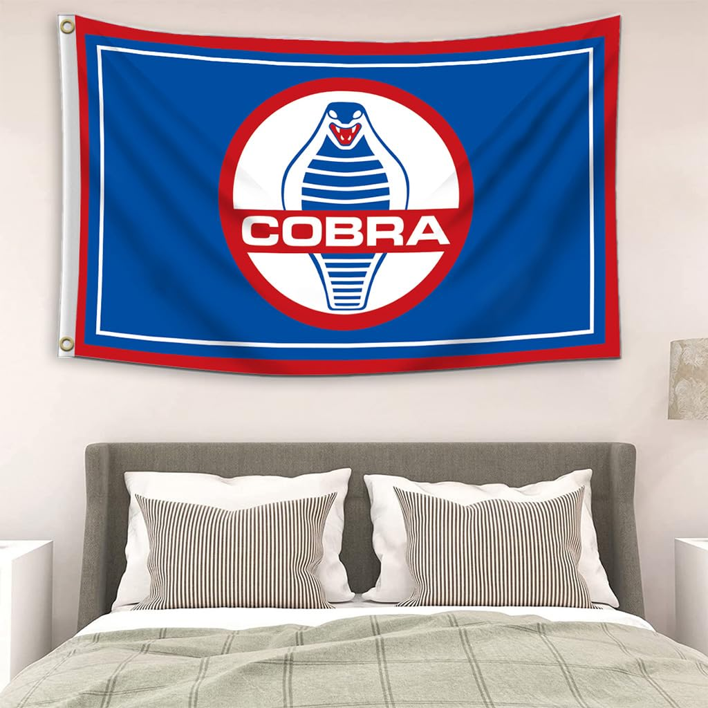 Car Racing Flag Banner Compatible with Shelby Cobra 3X5Ft Flags for Garage Room Man image number 5