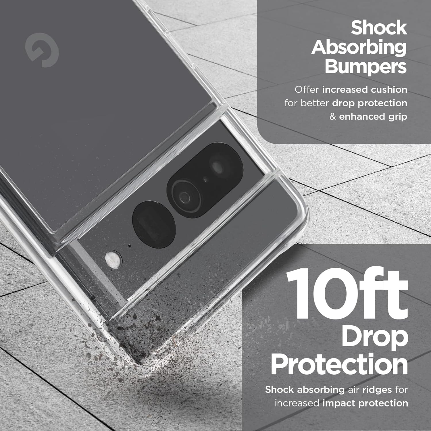 Case-Mate Tough Clear Case Protective Case for Google Pixel 7 Pro Case Transparent (Transparent Pixel 7 Pro Case | 3 M Drop Protection | Made for Google Pixel Certified) - Transparent image number 5