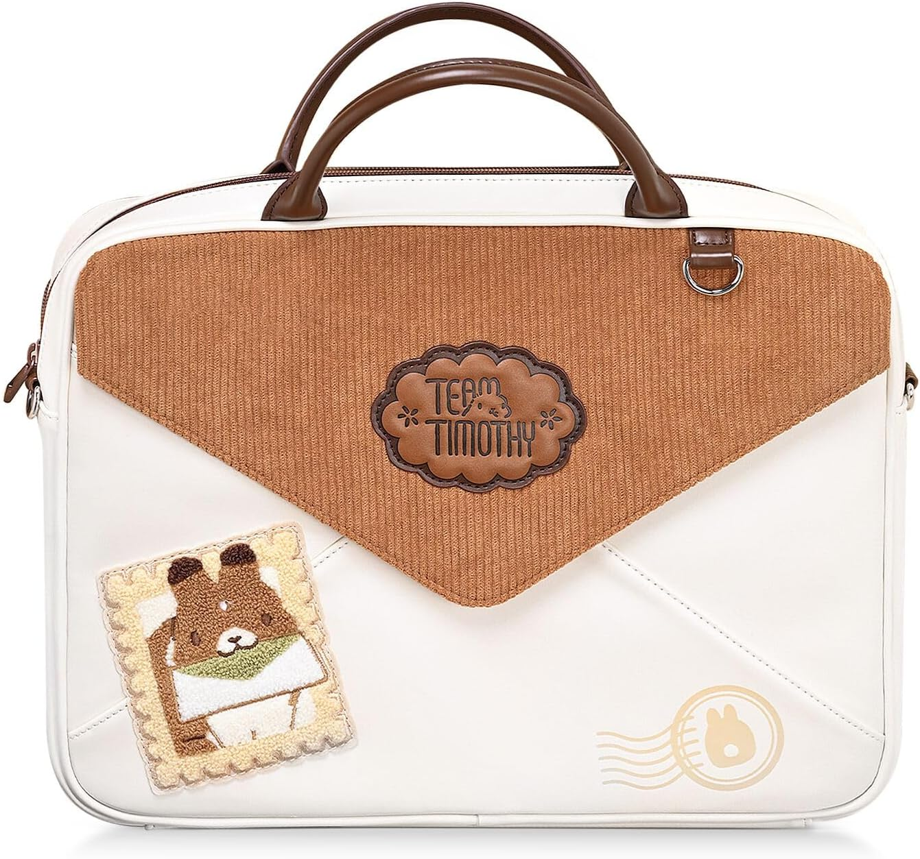 Geekshare Large Capacity Laptop Storage Bag - Crossbody & Handheld 14 Inch Laptop Sleeve Compatible with Ipad/Pro/Air, Waterproof Bag with Tablet Compartment - Team Timoth image number 5