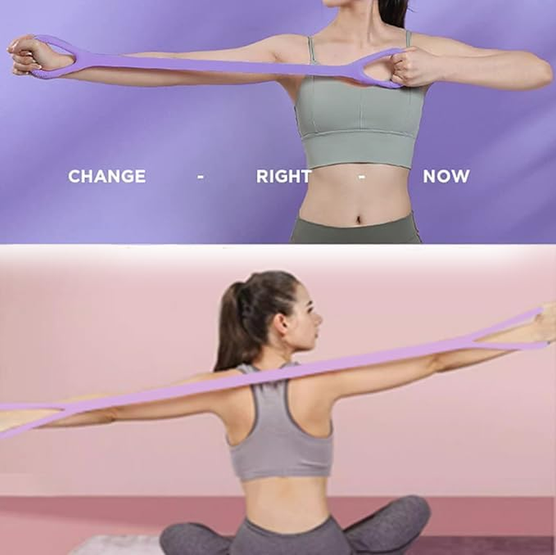 Fitness Resistance Band, Arm|Back Training Elastic Ropes - Pure Workout Chest Arm and Shoulder Stretch Bands Exercise Equipment for Physical Therapy,Yoga,Pilates,Stretching image number 6
