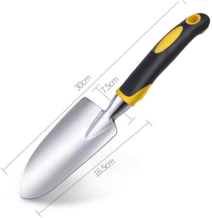 SUPVOX 2Pcs Garden Trowel Gardening Tool Hand Shovel Comfortable Grip for Weeding Transplanting and Digging in Garden Beds Stainless Steel image number 6