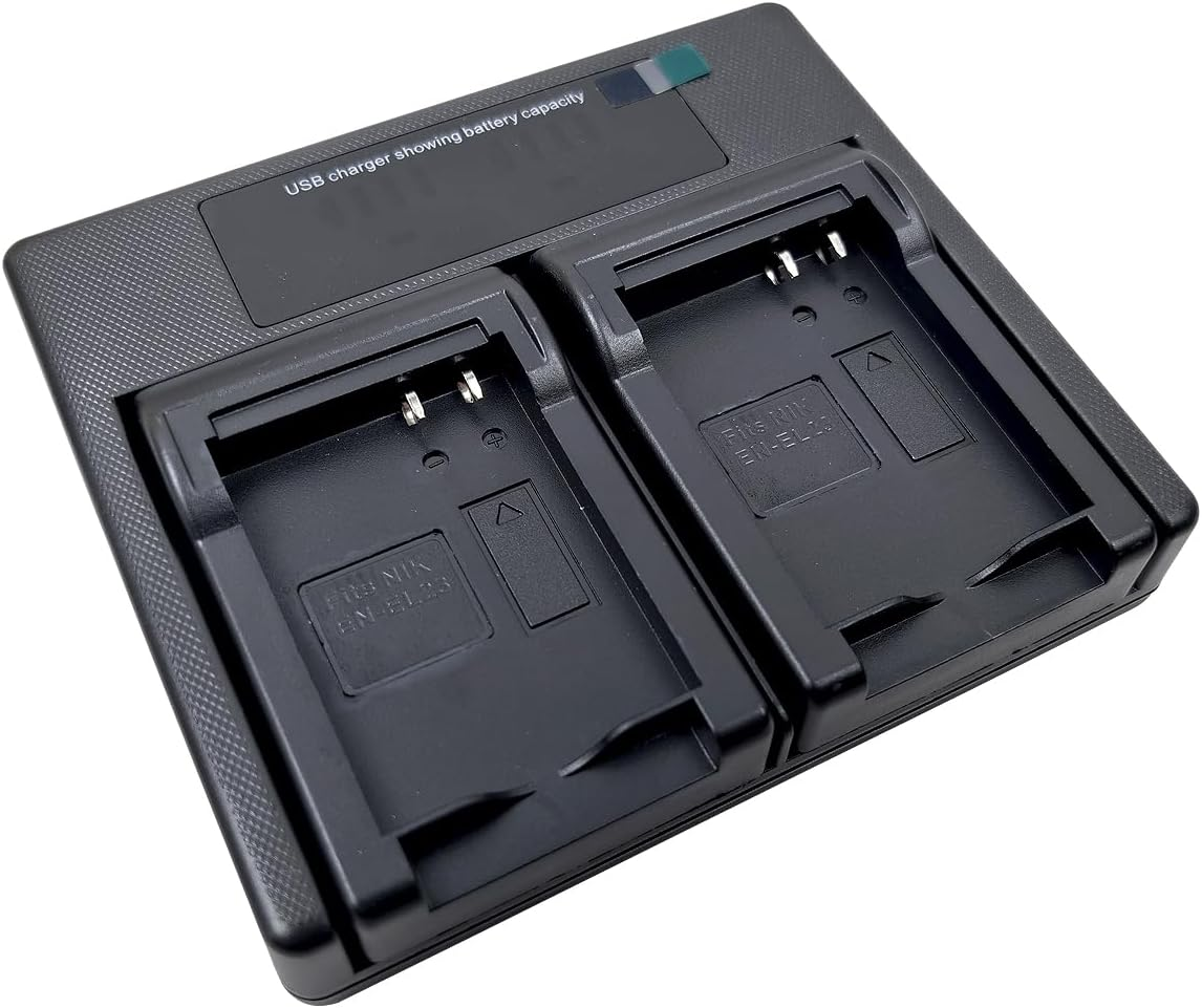 USB LED Dual Battery Charger for Nikon EN-EL23 ENEL23 MH-67 MH-67P Coolpix P600 B700 P610 P610S S810C P900 P900S Digital Camera