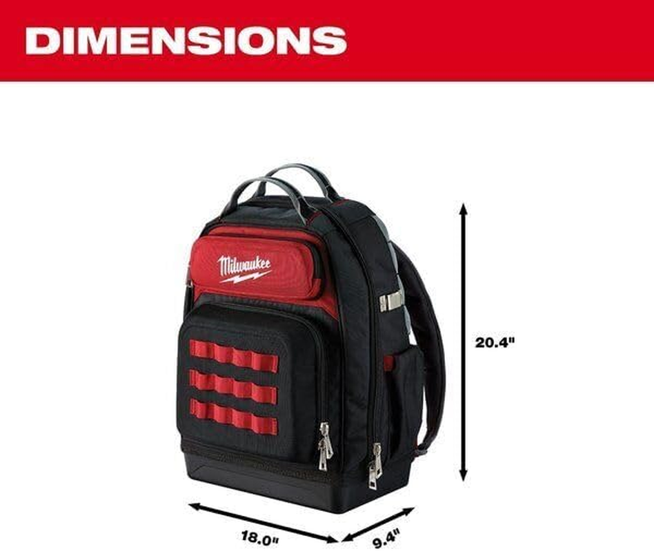 BYOGI Fits Milwaukee 48-22-8201 Ultimate Jobsite Backpack, Red, Black, Red, Industrial image number 2