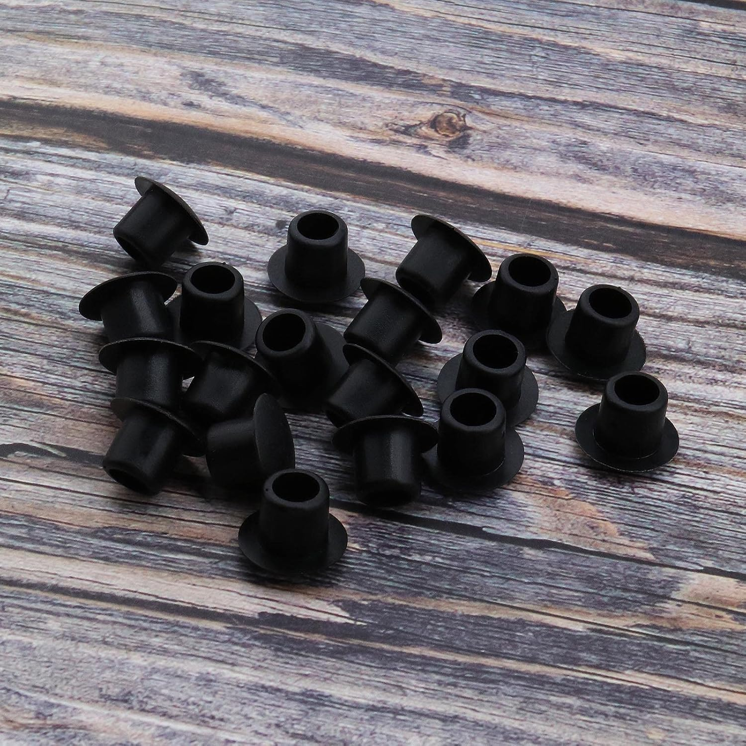 SING F LTD 50Pcs Drill Hole Cover Caps 10Mm Hole Plugs Push-In Type Hole Drilling Cover Plugs Blanking End Caps for Wardrobes Cupboards Cabinets Shelves Bookcase Furniture