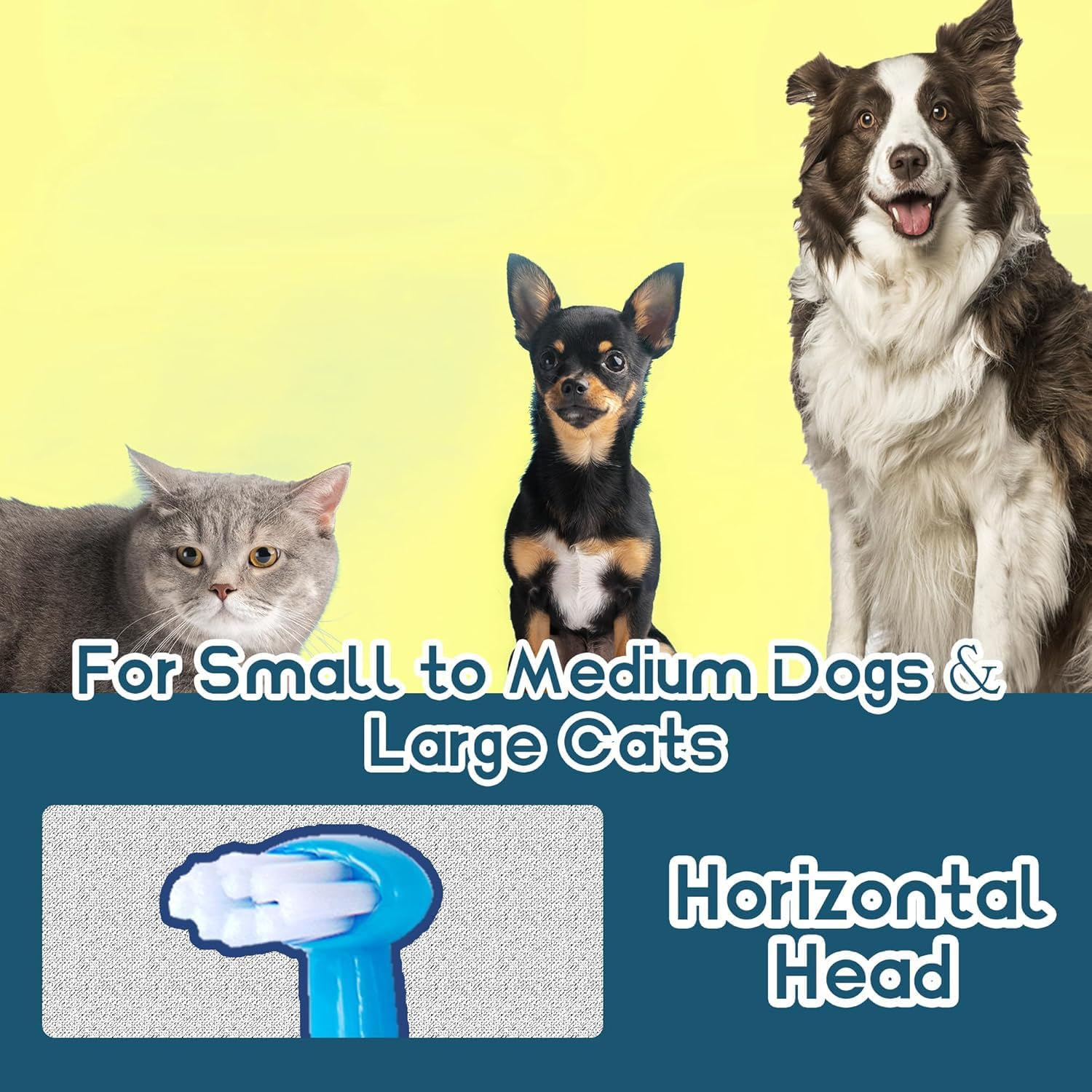 4PCS Small Dog & Cat Toothbrush Kit &ndash; Micro Head, Soft Bristles for Tiny Pets, Deep Dental Cleaning for Puppies, Kittens, Chihuahuas & More | Gentle Curved Neck Design image number 6