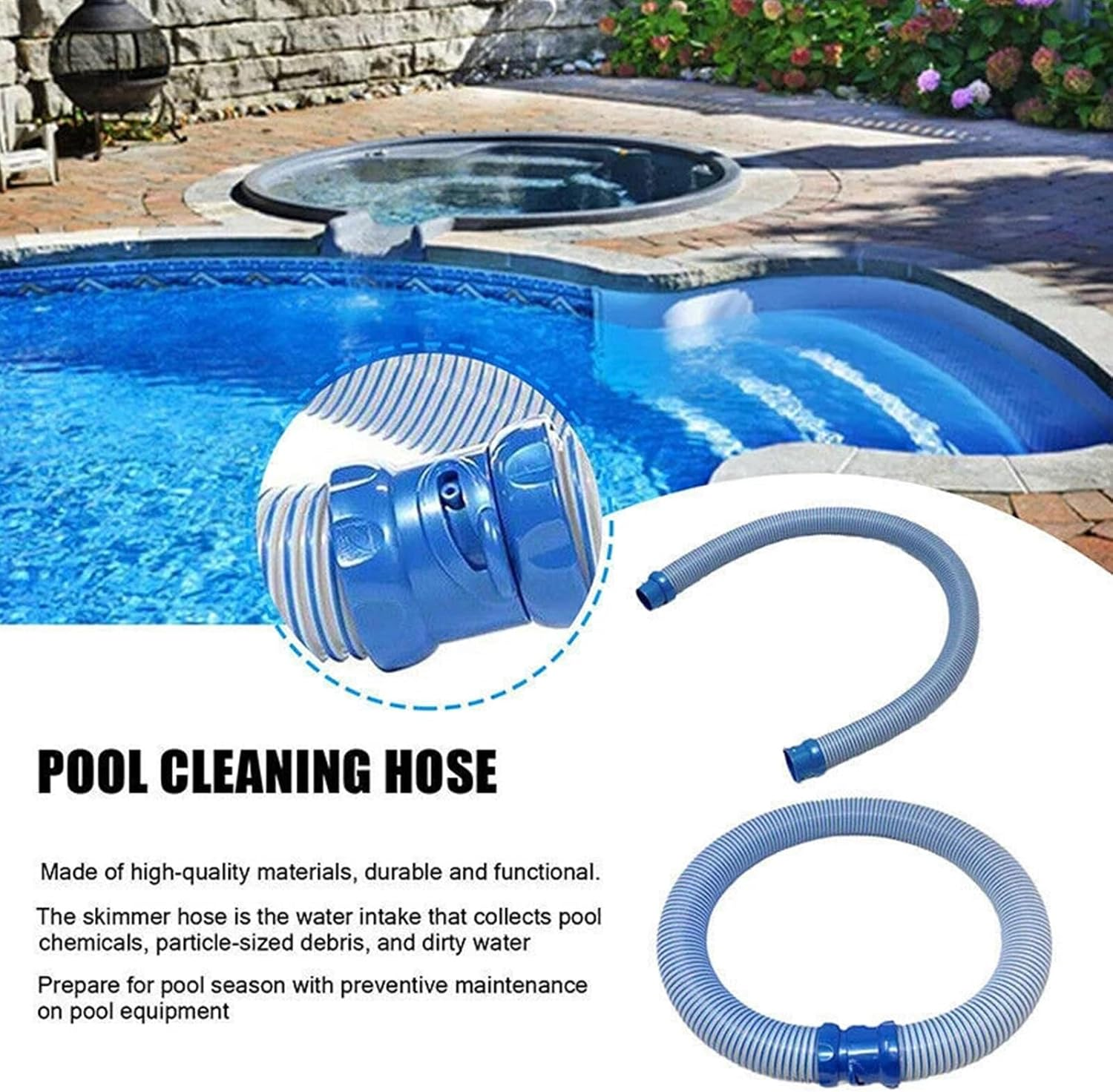 5Pcs Pool Cleaner Twist Lock Hose for Baracuda Zodiac X7 T3 T5 MX8 MX6 1M-Long image number 2