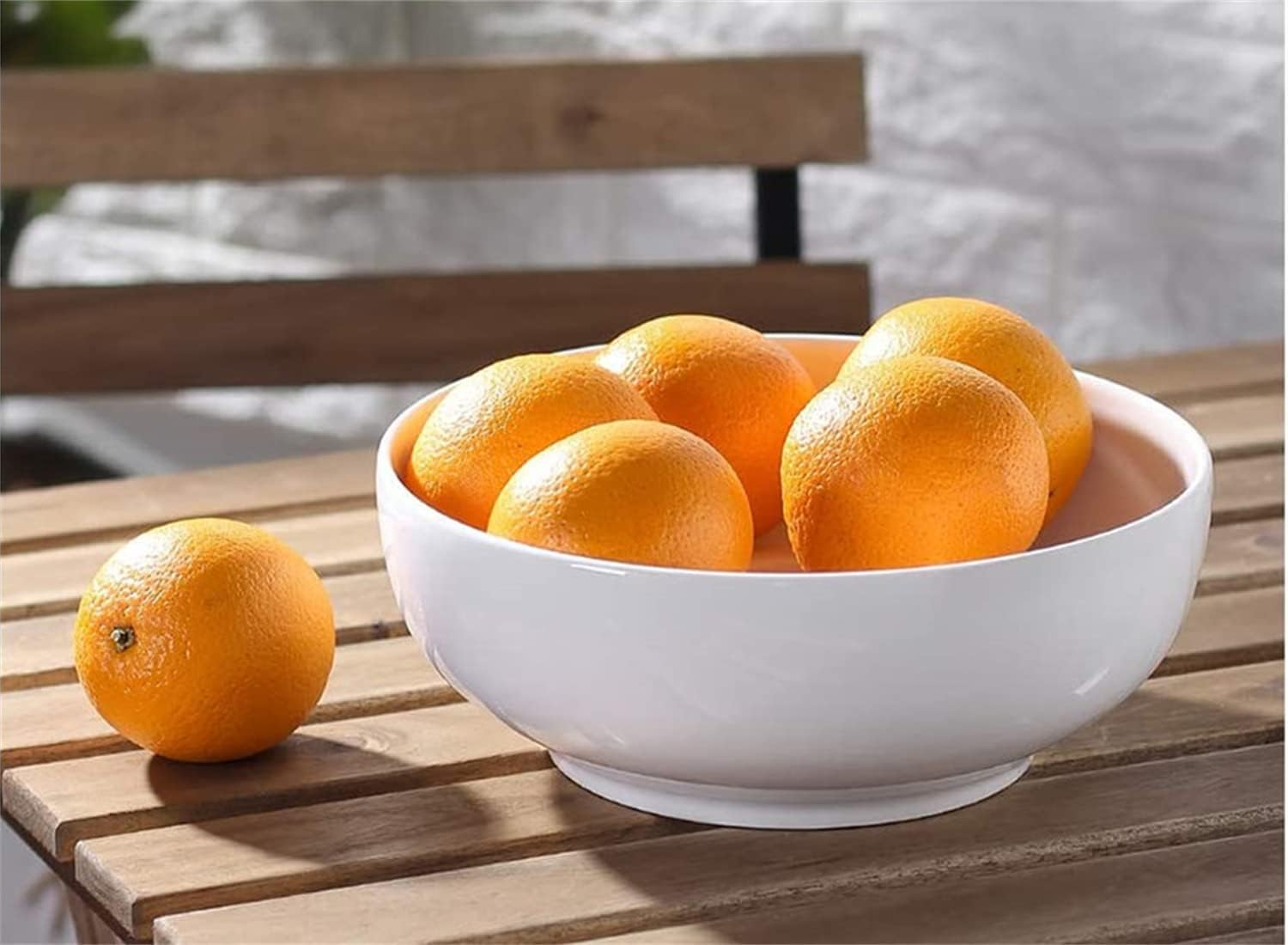 HUIRUMM Large Serving Bowls Set,9" White Serving Bowls, Set of 2 Large Salad Bowls,Ceramic Pho Bowls for Kitchen,Side Dishes, Pasta, Dinner Parties, Kitchen Decor, Microwave & Dishwasher Safe image number 5