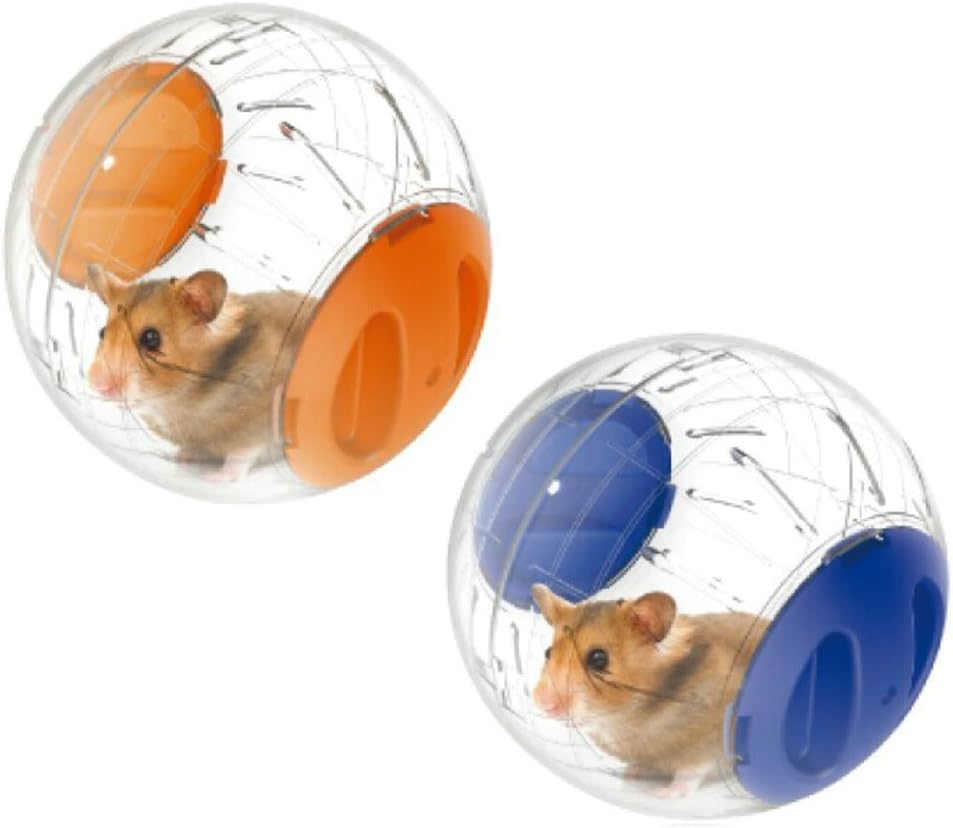 Emours Run-About Mini 12Cm Small Animal Hamster Run Exercise Ball,2 Pack