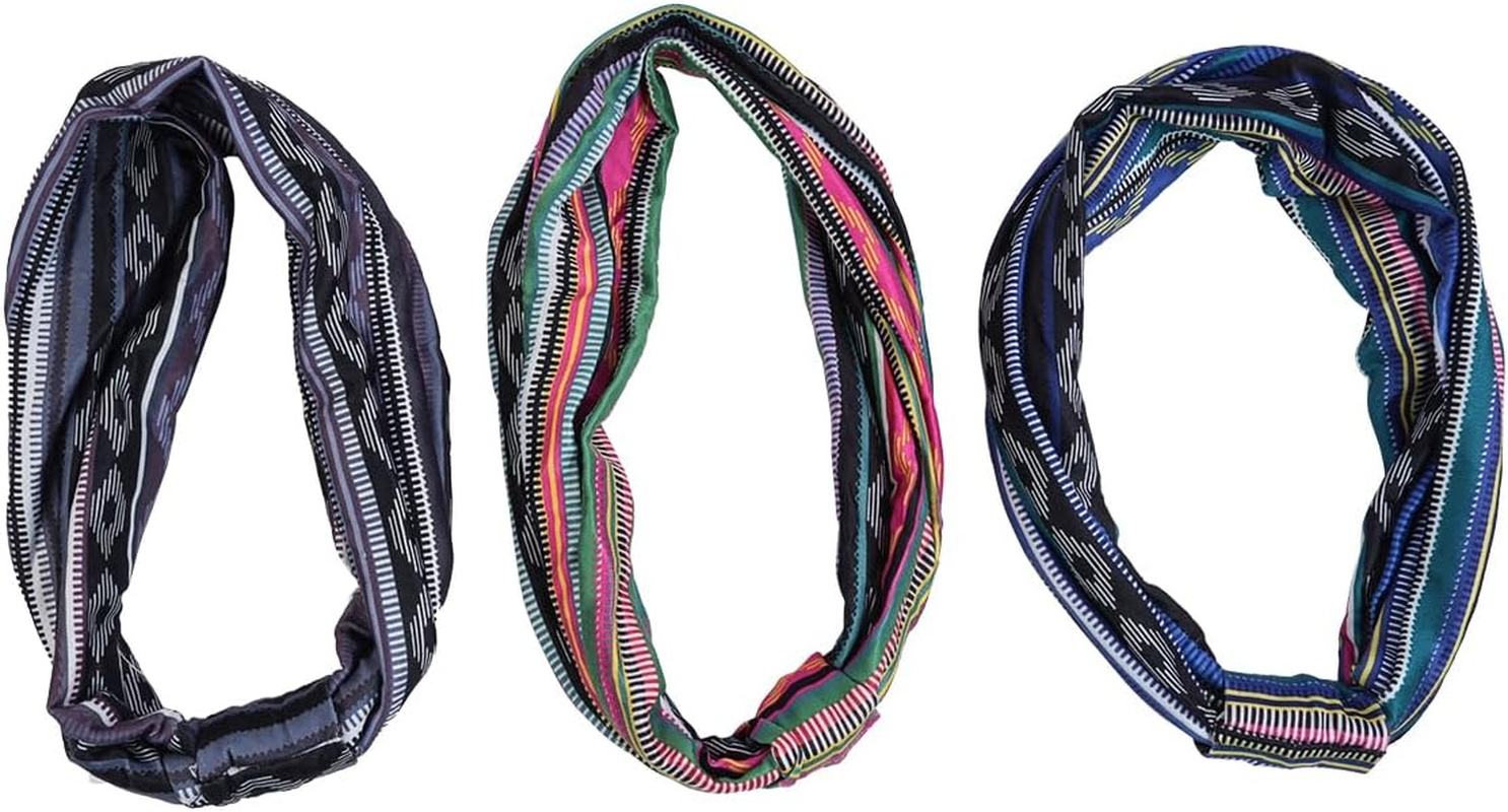 Namvo 3 Pieces Headscarf, Retro Headbands, Headscarf, Headscarf, Bandana, Vintage Boho Studded Headscarf, Headscarf image number 3