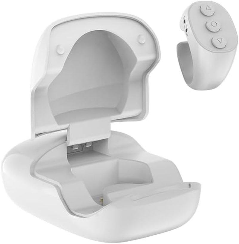 OKCSC Remote Control Page Turner for Tiktok, Accessories for Facebook/Tiktok/Rednote, Clicker Page Turner for Ipad Phones Ebooks Taking Photos/Ins/Pinterest/Snap/Netflix/Youtube Black