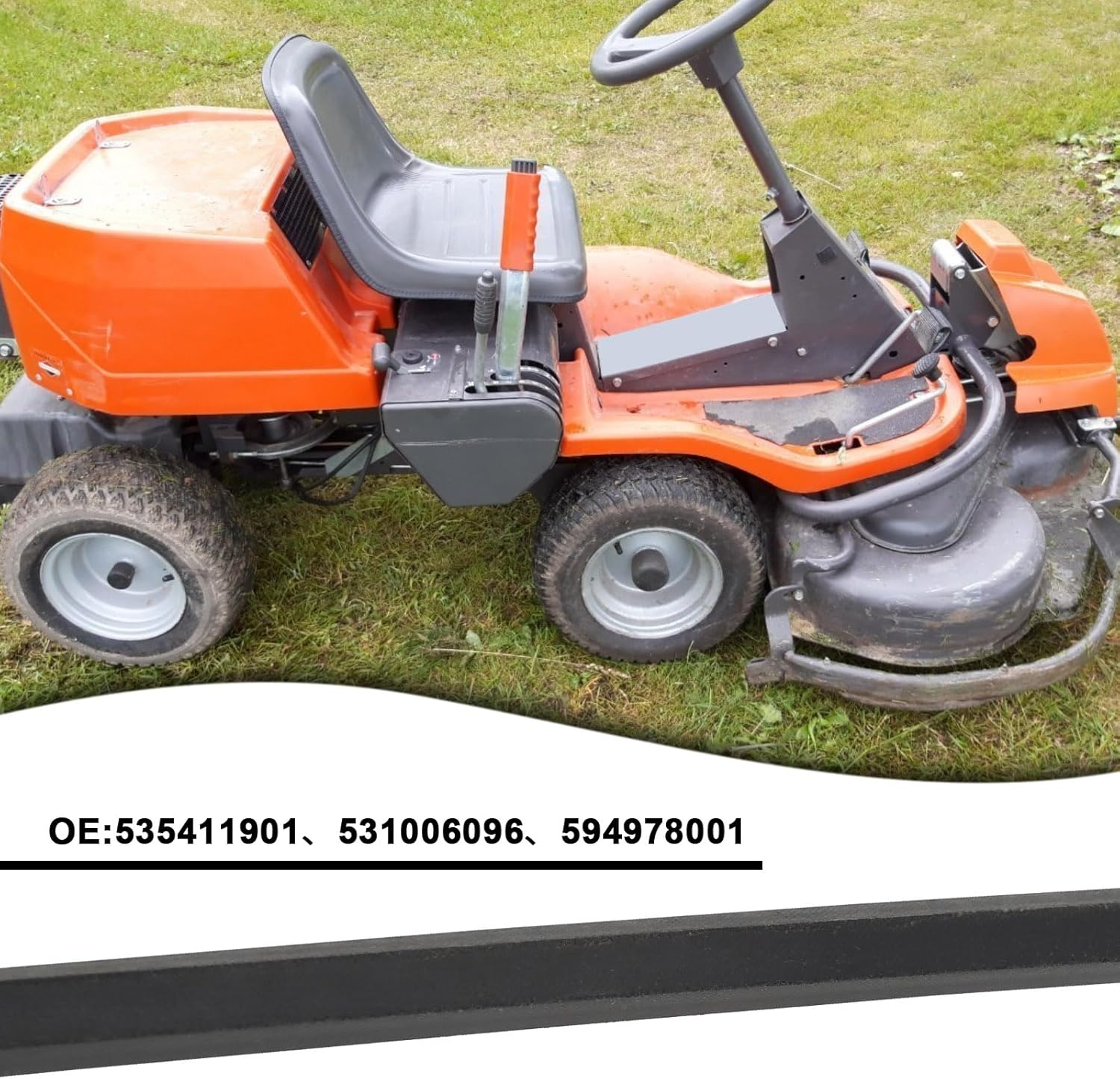 Ecsing 2032Mm Lnside Length Lawn Mower V-Belt 13 Mm Width Centre Pulley Stack to Deck Belt OE 535411901/531006096/594978001 Compatible with Husqvarna Rider 155 AWD/15V2 image number 3