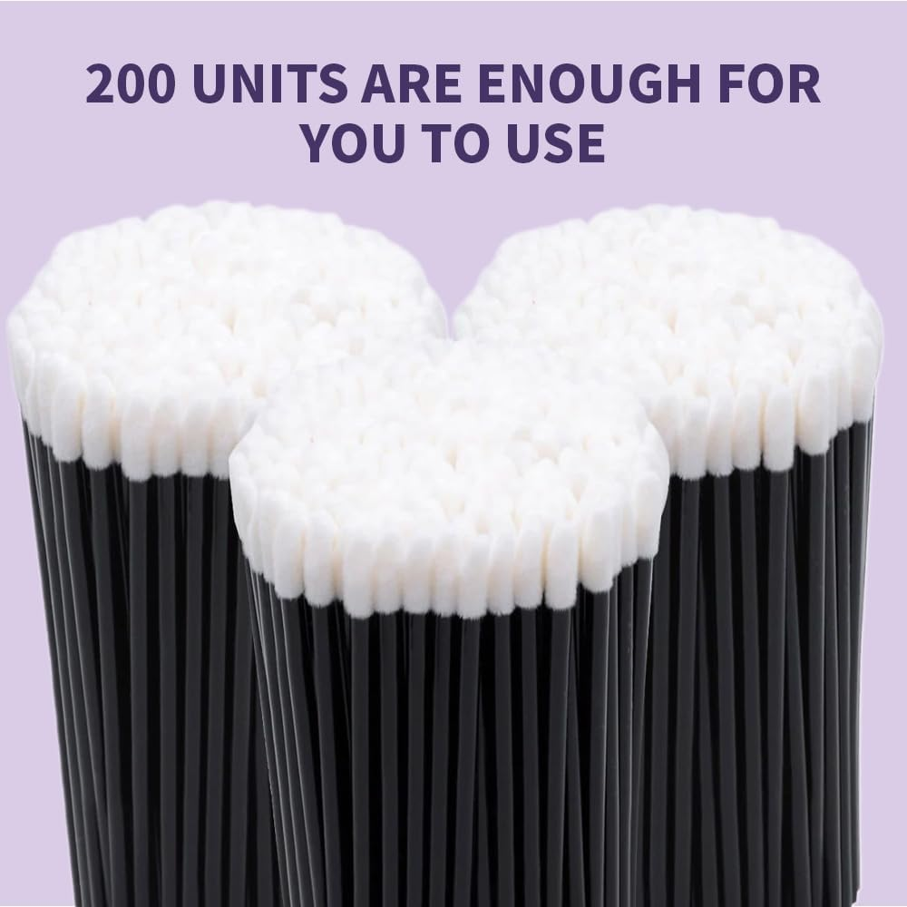 200 Pcs Lip Wands with Box,Applicators Lipstick Wand Tool Kits Beauty Tool for Women Makeup image number 4
