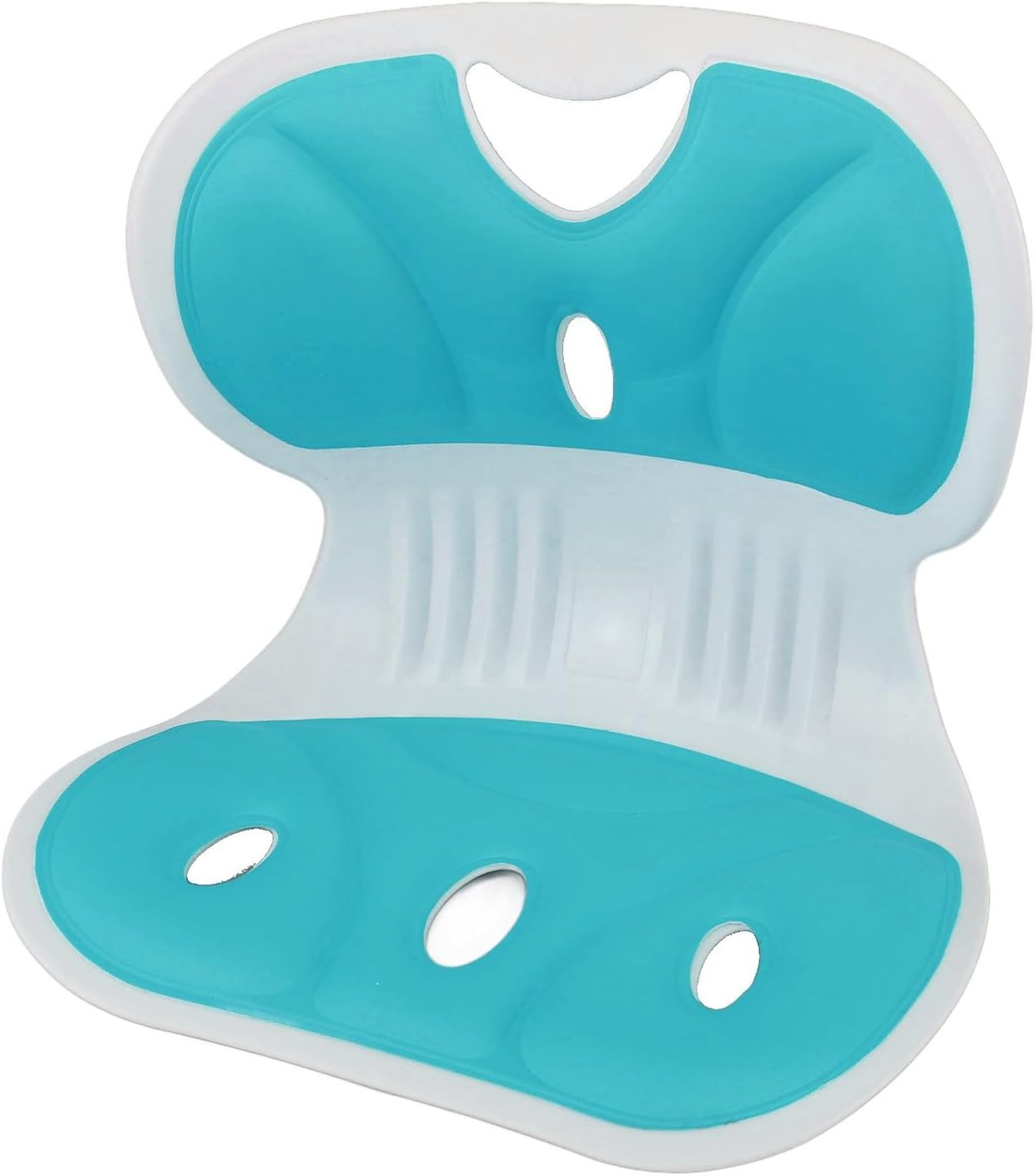 Ergonomic Back and Lumbar Support for Good Posture Correction and Back Relief, Petal Shape Waist Chair for Office Floor Work Home, Sitting Posture Corrective Chair