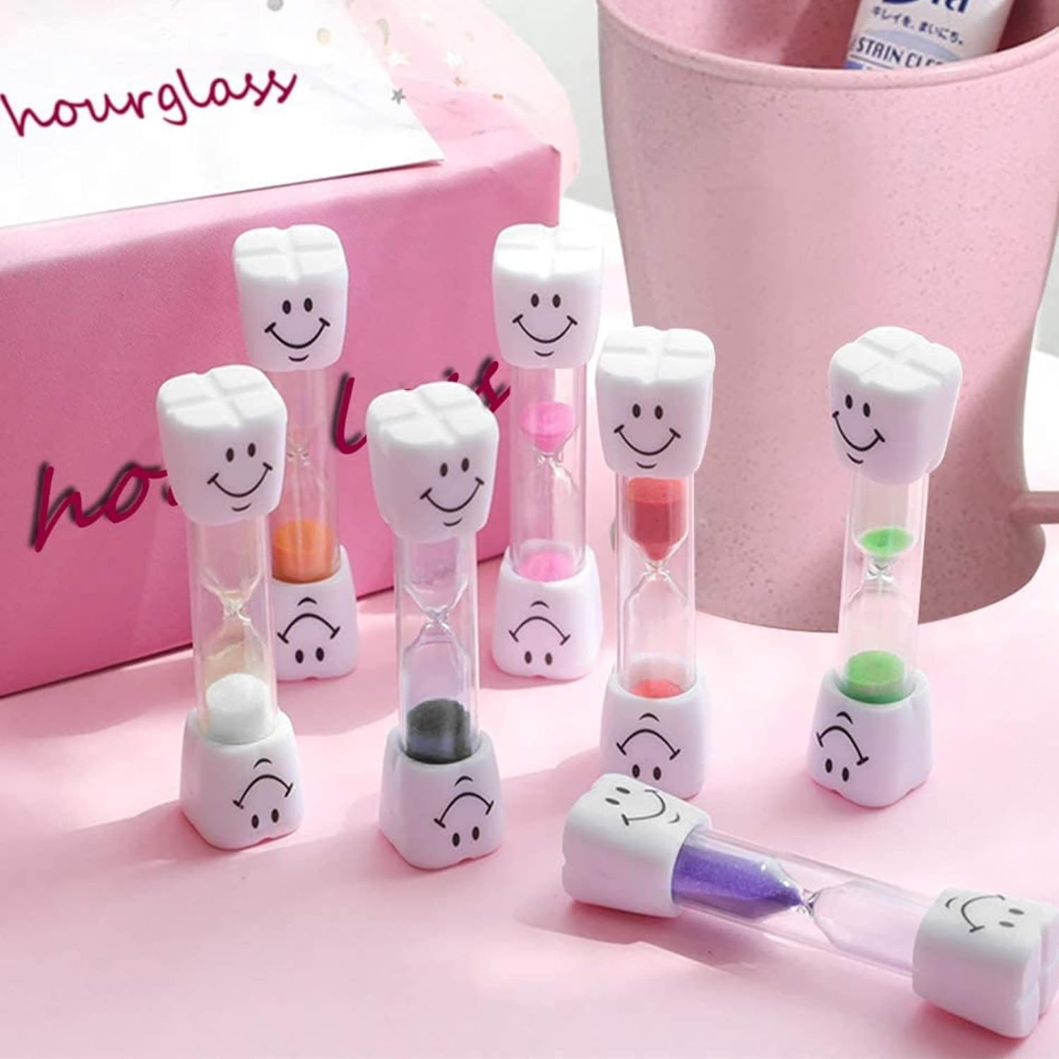 Kids 2 Minute Sand Timer Toothbrush, Random Colour, Single/Twin Pack (2X 2 Minute Timer) image number 5