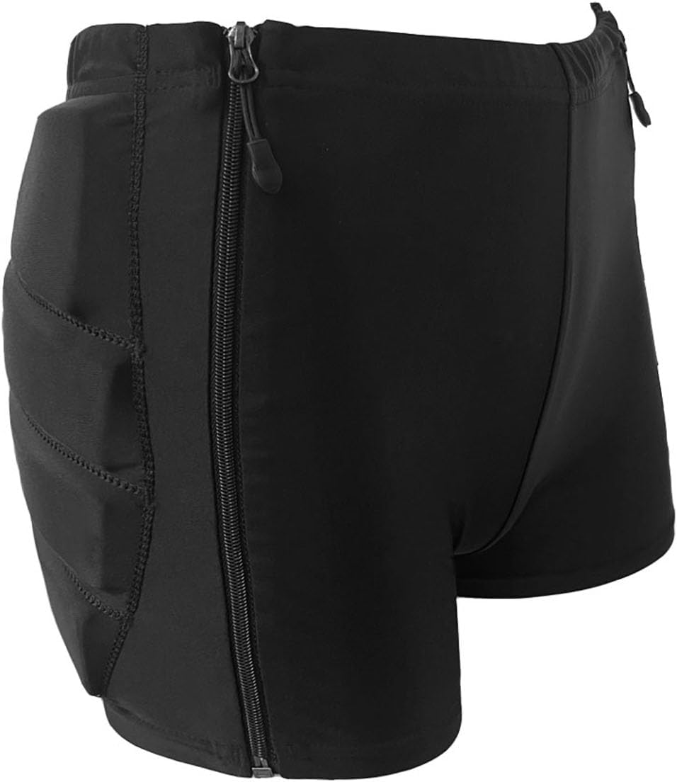 Topeter Protective Padded Shorts for Skating, Snowboard Impact Short Pants for Ski, Hip Butt Protector Pads for Kids image number 5