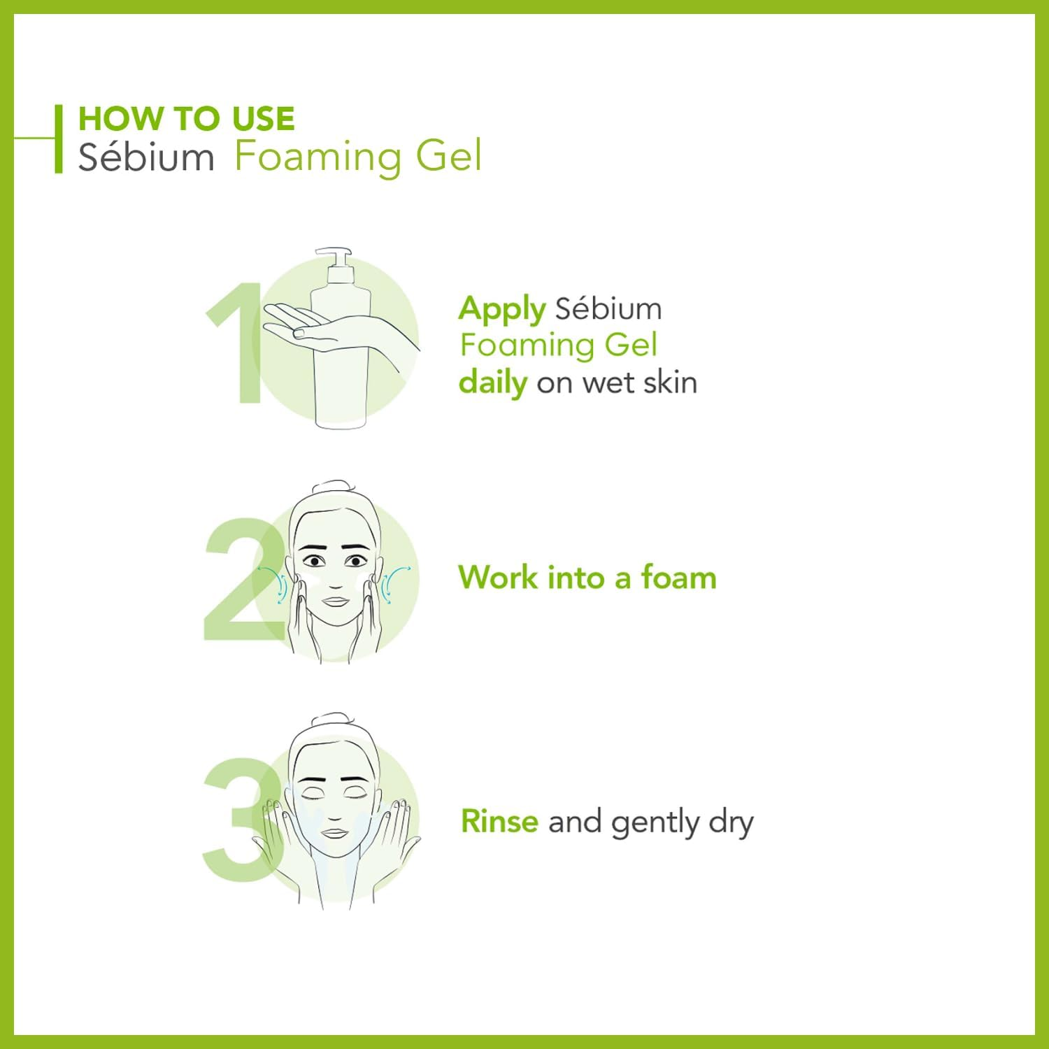 Bioderma - S&egrave;bium - Gel Moussant - Foaming Gel Purifying Face Cleanser for Oily Skin, 200Ml