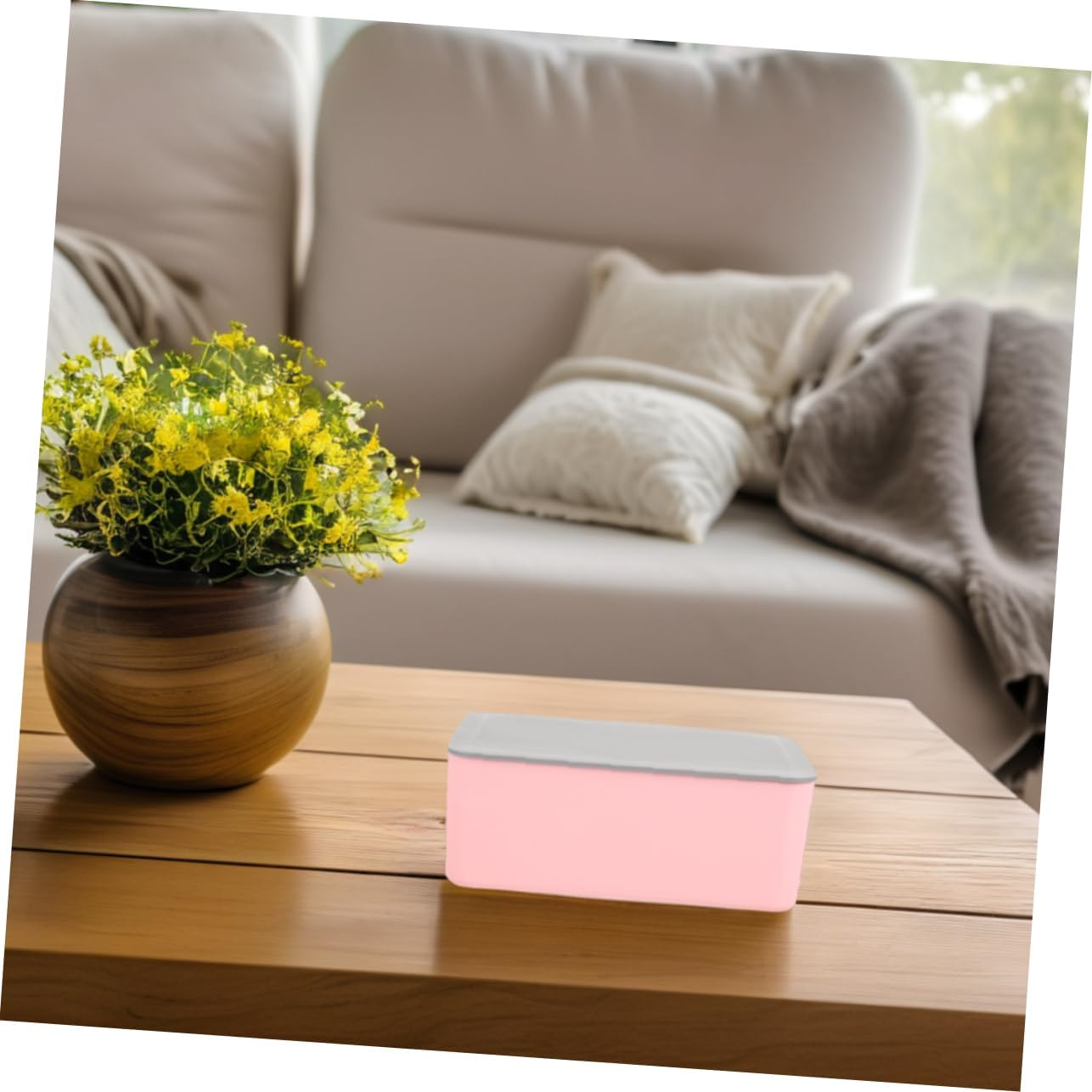 WOONEKY 2Pcs Compact Wet Tissue Box Portable Wipes Container Seal Home Travel Use image number 3