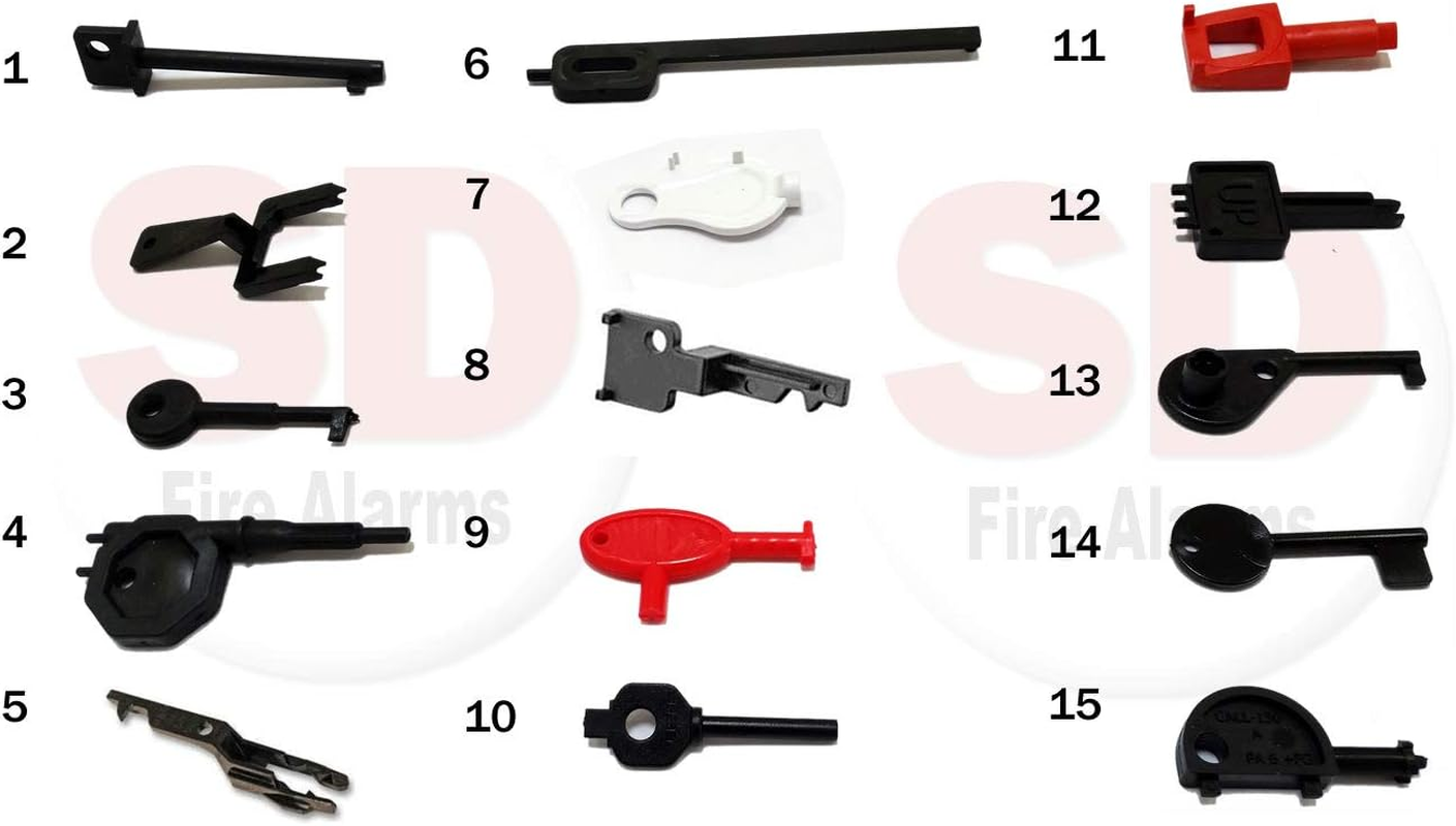 Fire Alarm Engineers Pack - 15 Call Point Test Keys