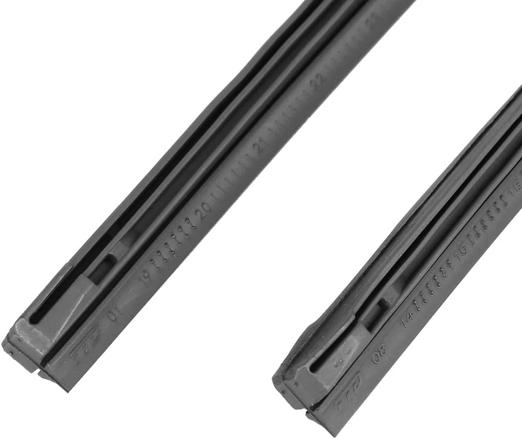 X AUTOHAUX 4Pcs 425Mm 650Mm 17" 26" 8X10Mm 3 Section Car Windshield Wiper Blade Refill