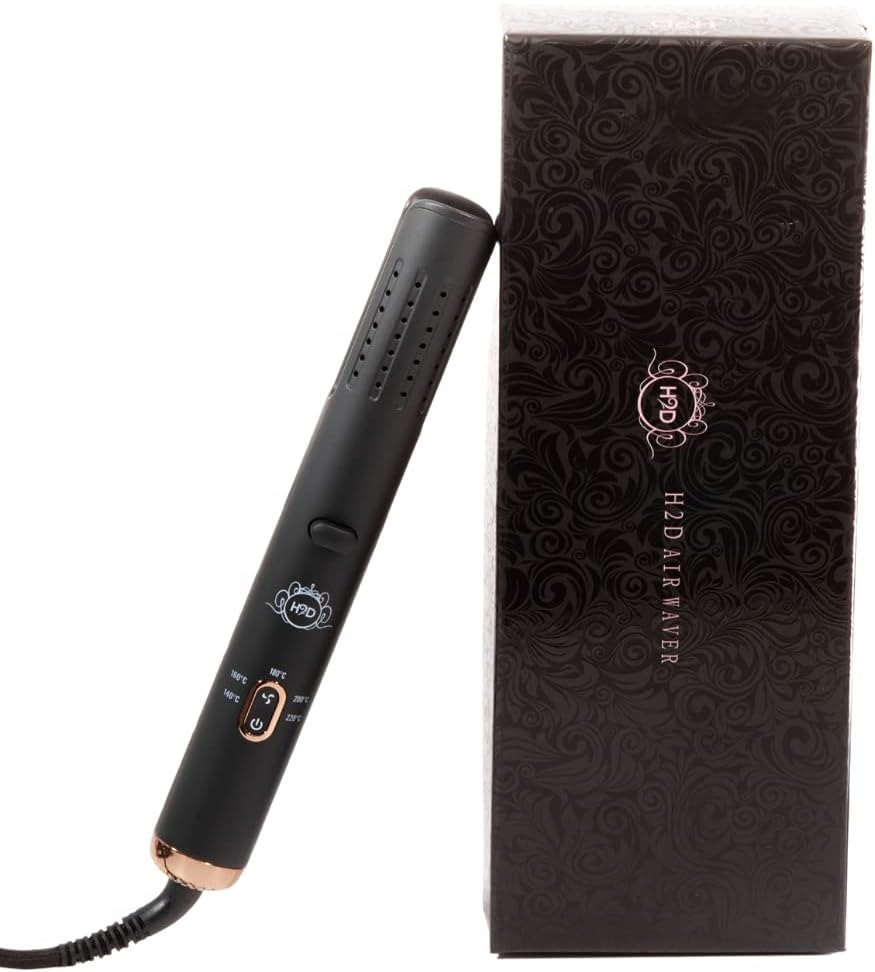 H2D Air Waver Hair Styling Tool, Black and Rose Gold image number 2