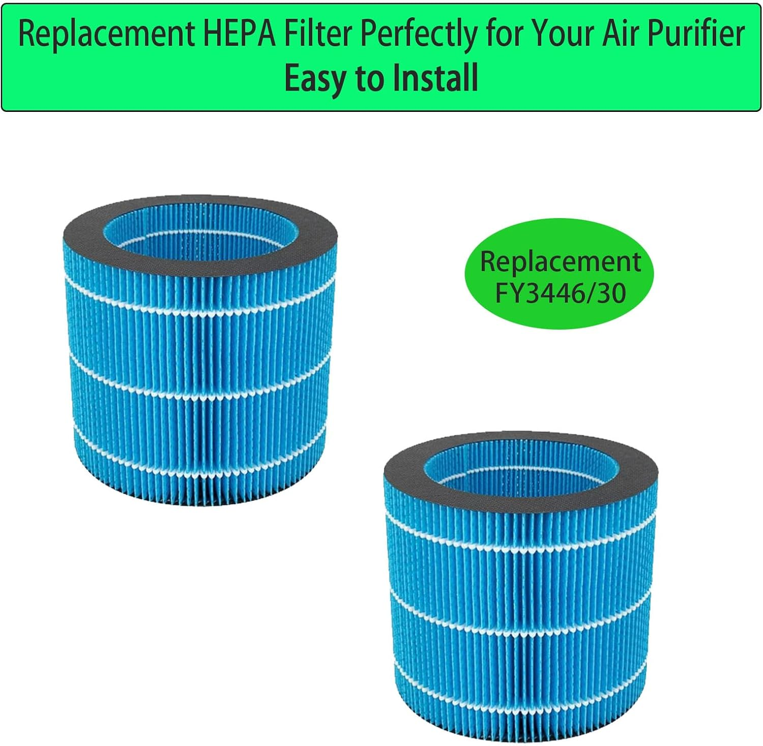 FY3446/30 Replacement Wick Filter for Philips Humidification 2000 3000 Series HU2716 HU3918 Humidifiers-2 Pack image number 3
