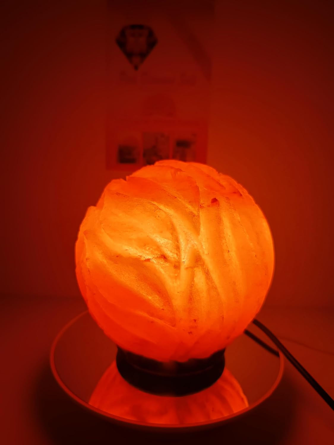 3.5 KG Premium Himalayan Flower Crystal Salt Lamp 100% Authentic, Handcrafted from the Foothills of the Himalayas Beautifully Hand Craft Comes with Complete Electric Fitting &ndash; Quality Guaranteed image number 3