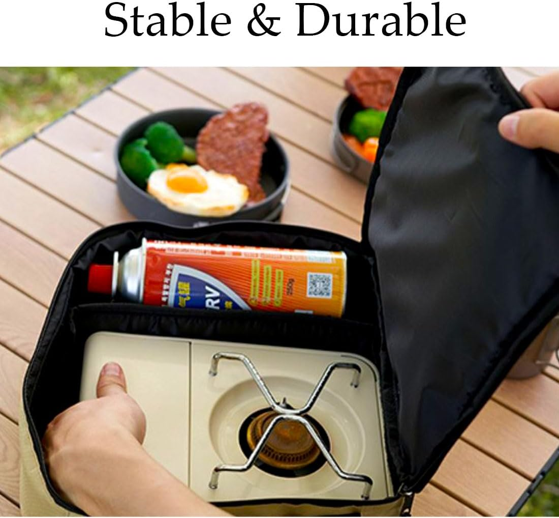 Naturehike Lightweight Cassette Camping Storage Bag, Portable Camping Cookware Organizer, Large Capacity Camp Stove Storage Bags for Outdoor image number 3