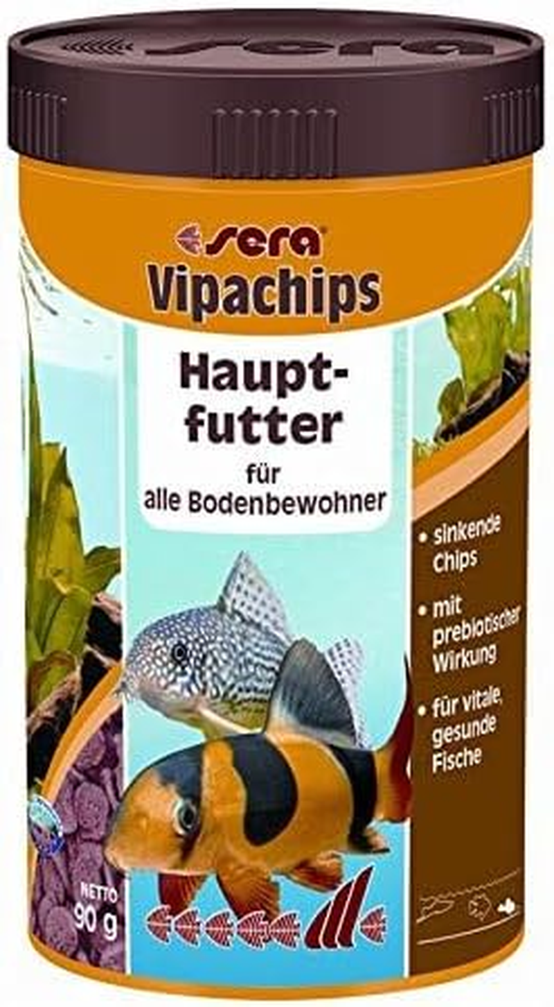 Sera Vipachips Tropical Wafers, Staple Food for Ornamental Fish Eating at the Bottom, for Freshwater Aquariums, 250Ml (90G) image number 3