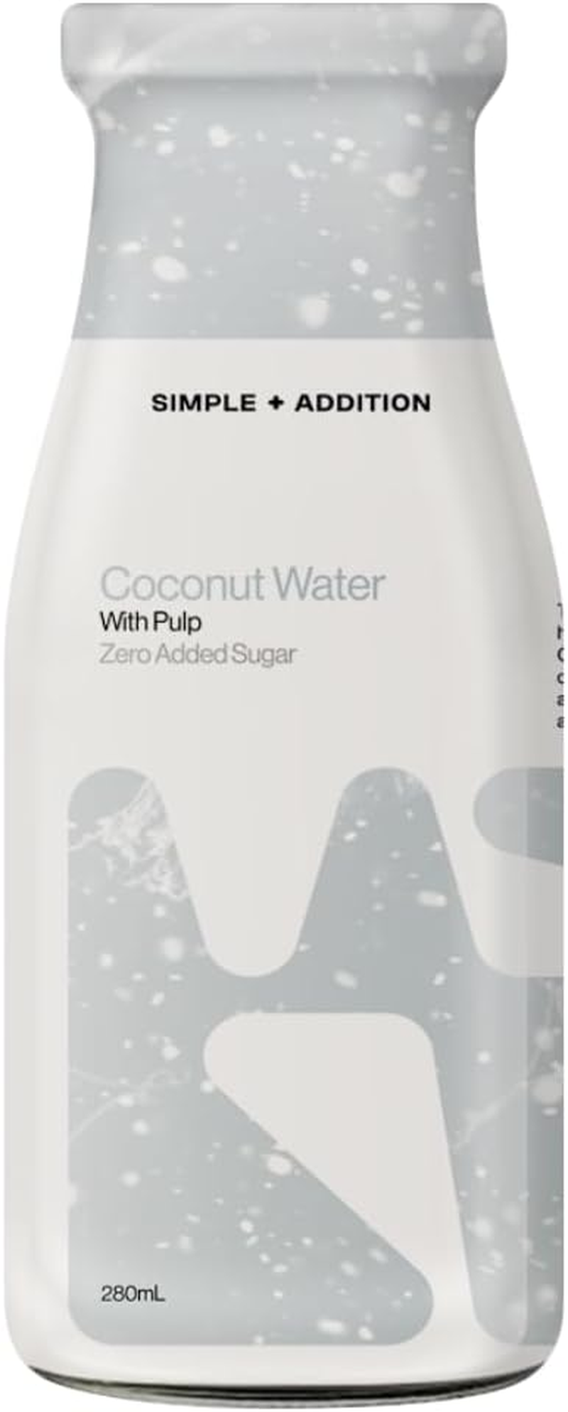 Simple + Addition Coconut Water with Pulp | 12 X 280Ml Glass Bottle. Refreshing, Potassium Rich Natural Coconut, Zero Added Sugar, Amazing Flavour & Hyper Hydration image number 2