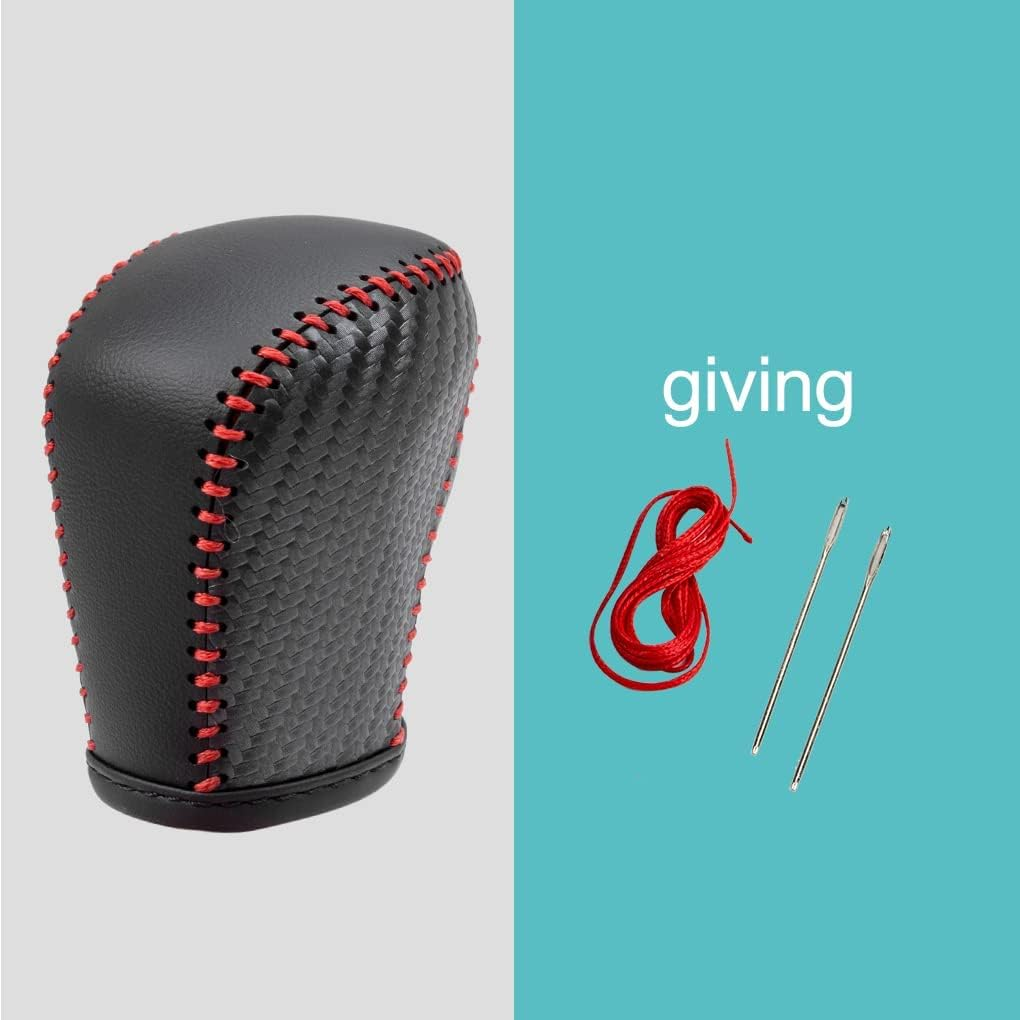 Auto Car Leather Gear Shift Knob Cover for Honda Civic 10Th Gen 2021 2020 2019 2018 2017 2016 Accessories (B) - B image number 6