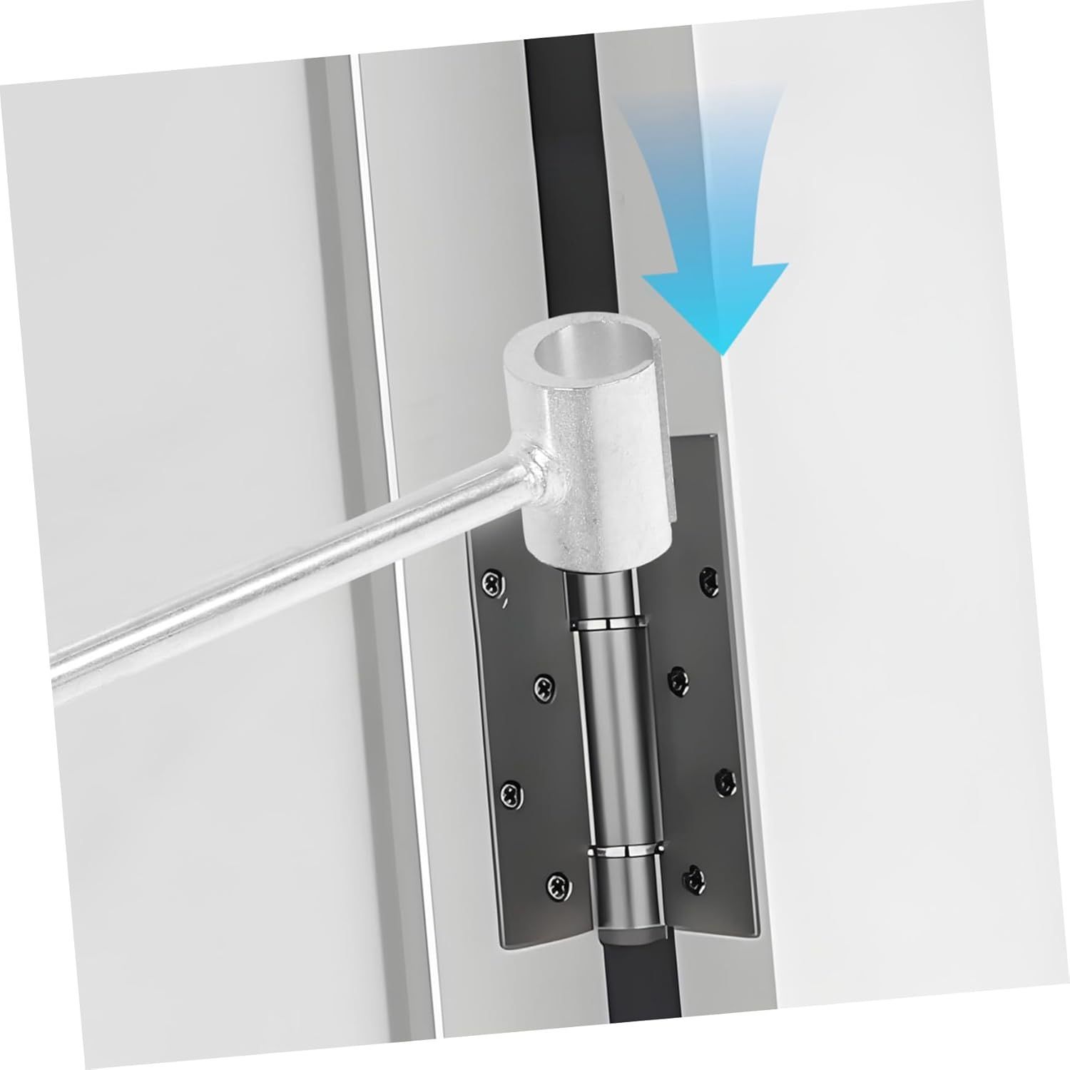 NAMOARLY 2Pcs Hinge Gap Adjusting Wrench Door Hinge Adjustment Tool Ratchet Wrench for Home image number 1