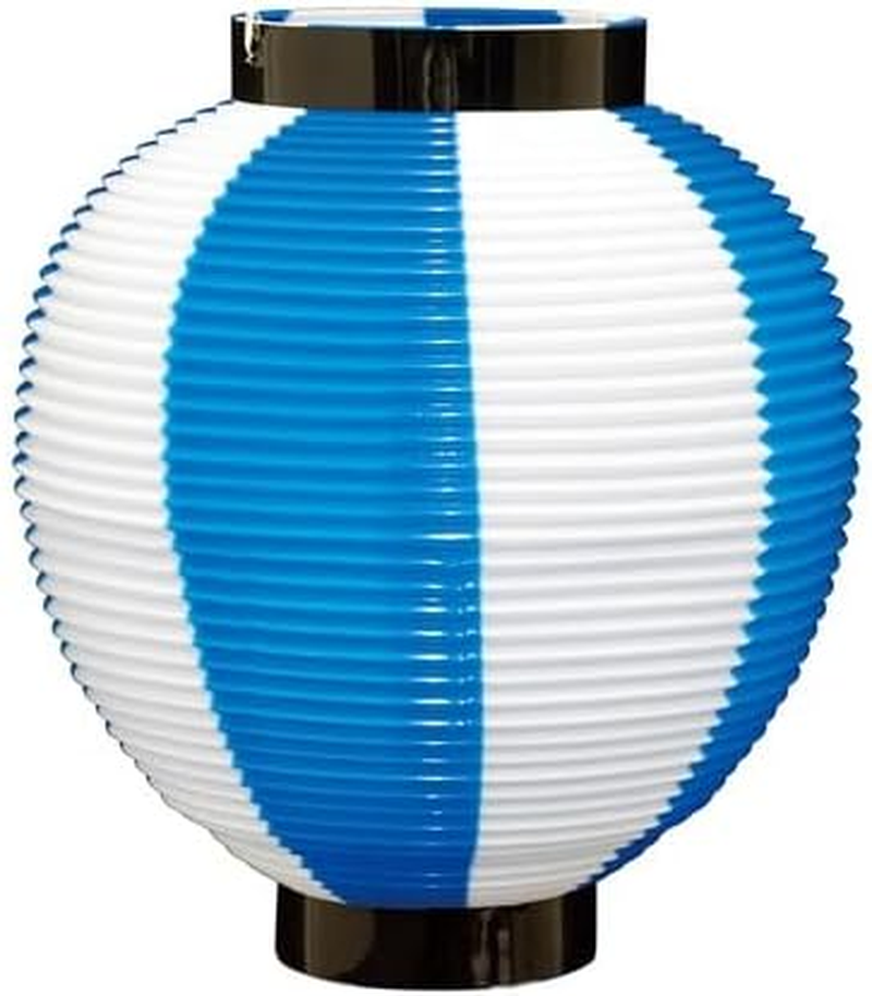 Noboriya Kobo Poly Lanterns 46430 7-Inch round Blue-White Approx. &Phi;7.3 X H8.5 Inches (185 Mm) X 8.5 Inches (215 Mm), 1 Piece Polyethylene image number 2