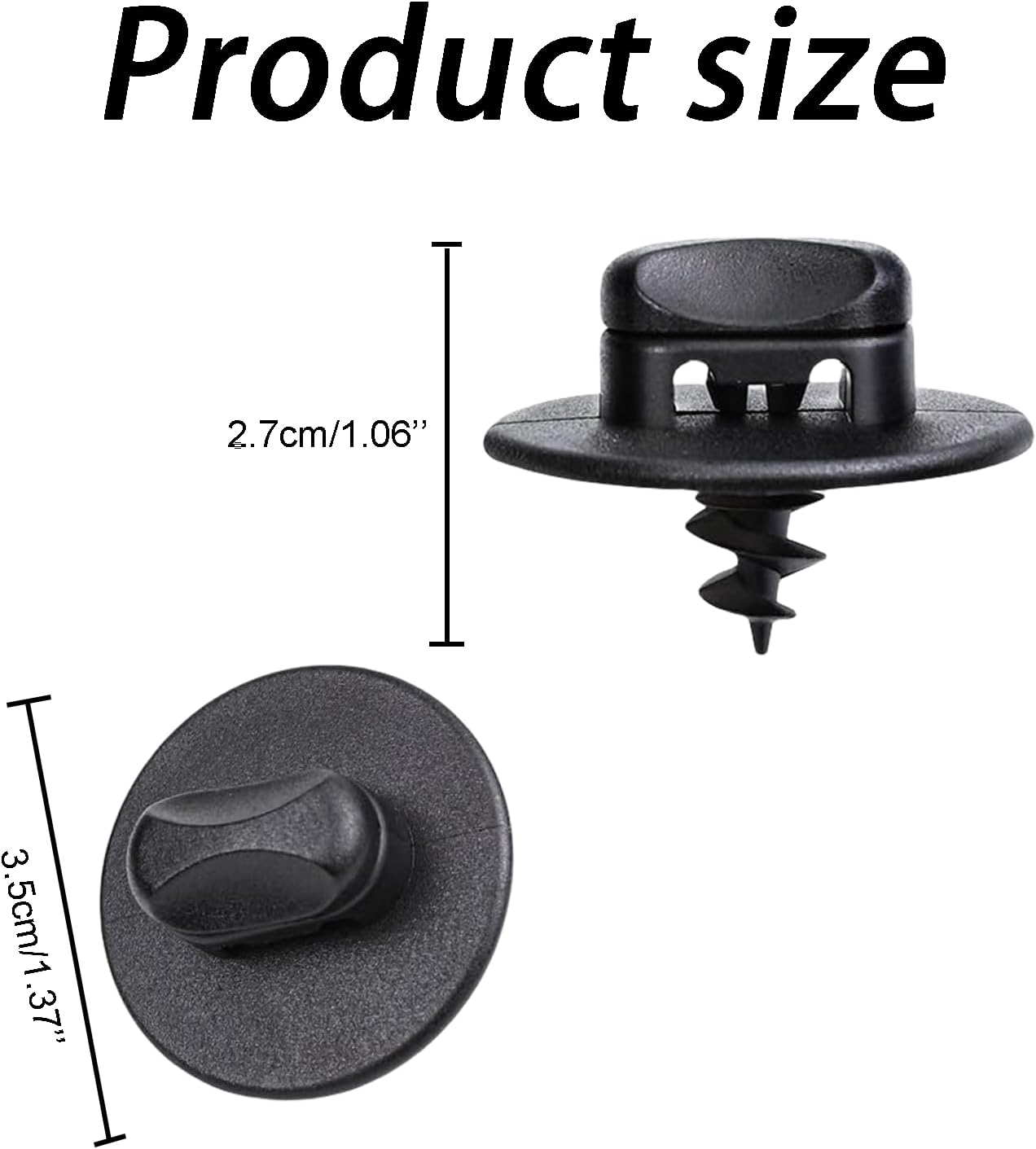 Zvorgath Car Floor Mat Retainer Clip, Car Accessories, anti Slip Buckle,Rotating Button Floor Mat Anti-Slip Buckle, Compatible with Volkswagen and Skoda, 4 Pcs image number 5