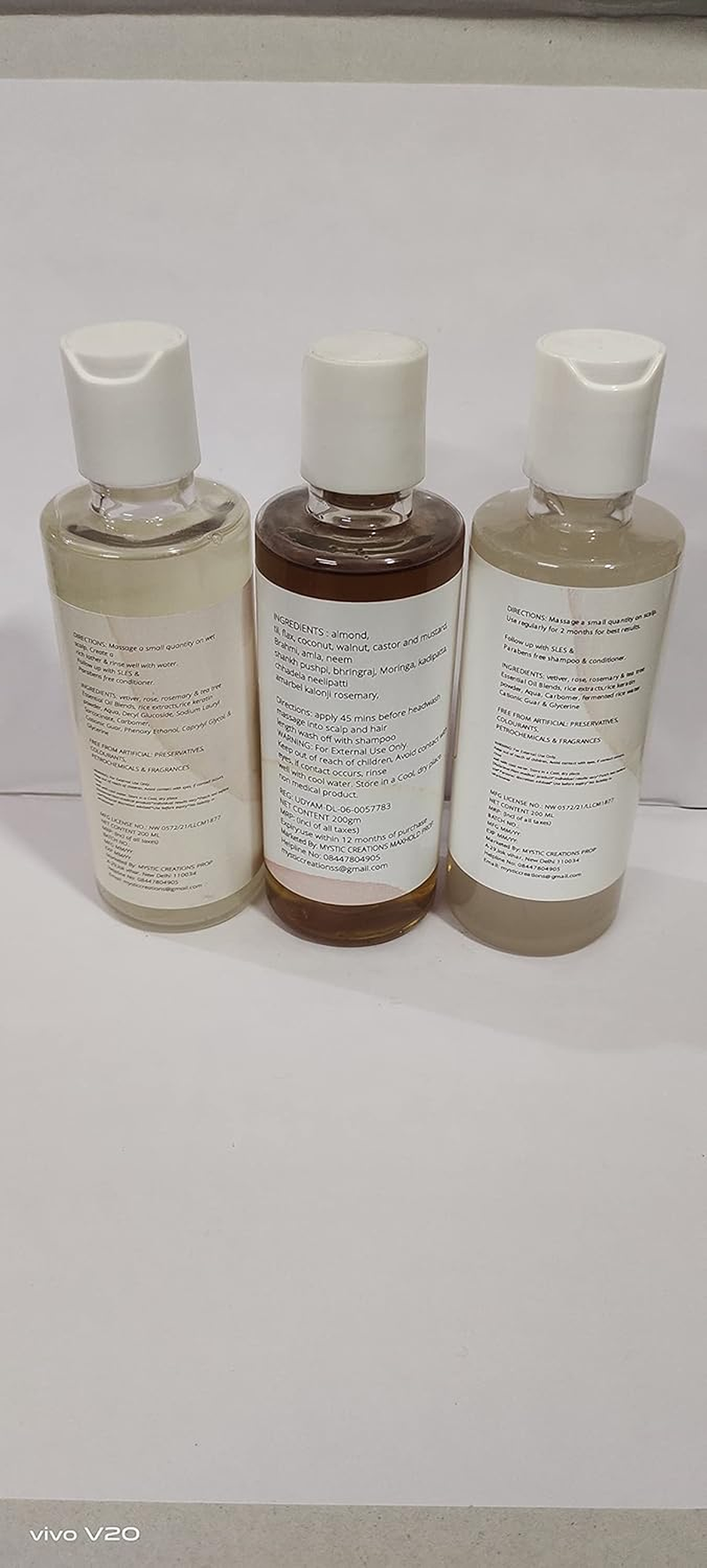 Mystic Creations Rice Shampoo Combo Herbs Oil & Rice Lotion Enriched Rice Water Lotion |Rice Serum Lotion image number 1