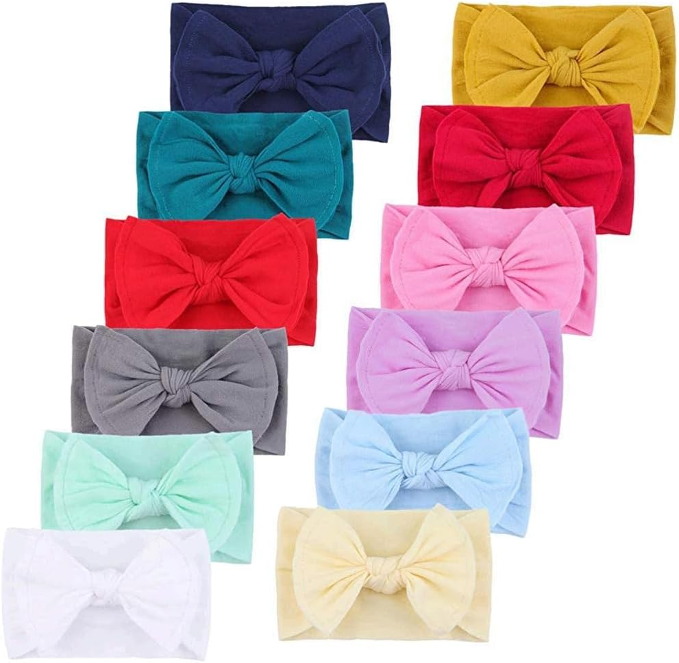 Qandsweet Baby Girl'S Headbands and Bows Hair Accessories - 7Pcs Newest01 image number 6
